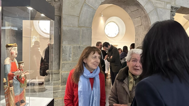 Este jueves se ha presentado la talla restaurada en el Museo Diocesano de Jaca. Este jueves se ha presentado la talla restaurada en el Museo Diocesano de Jaca.