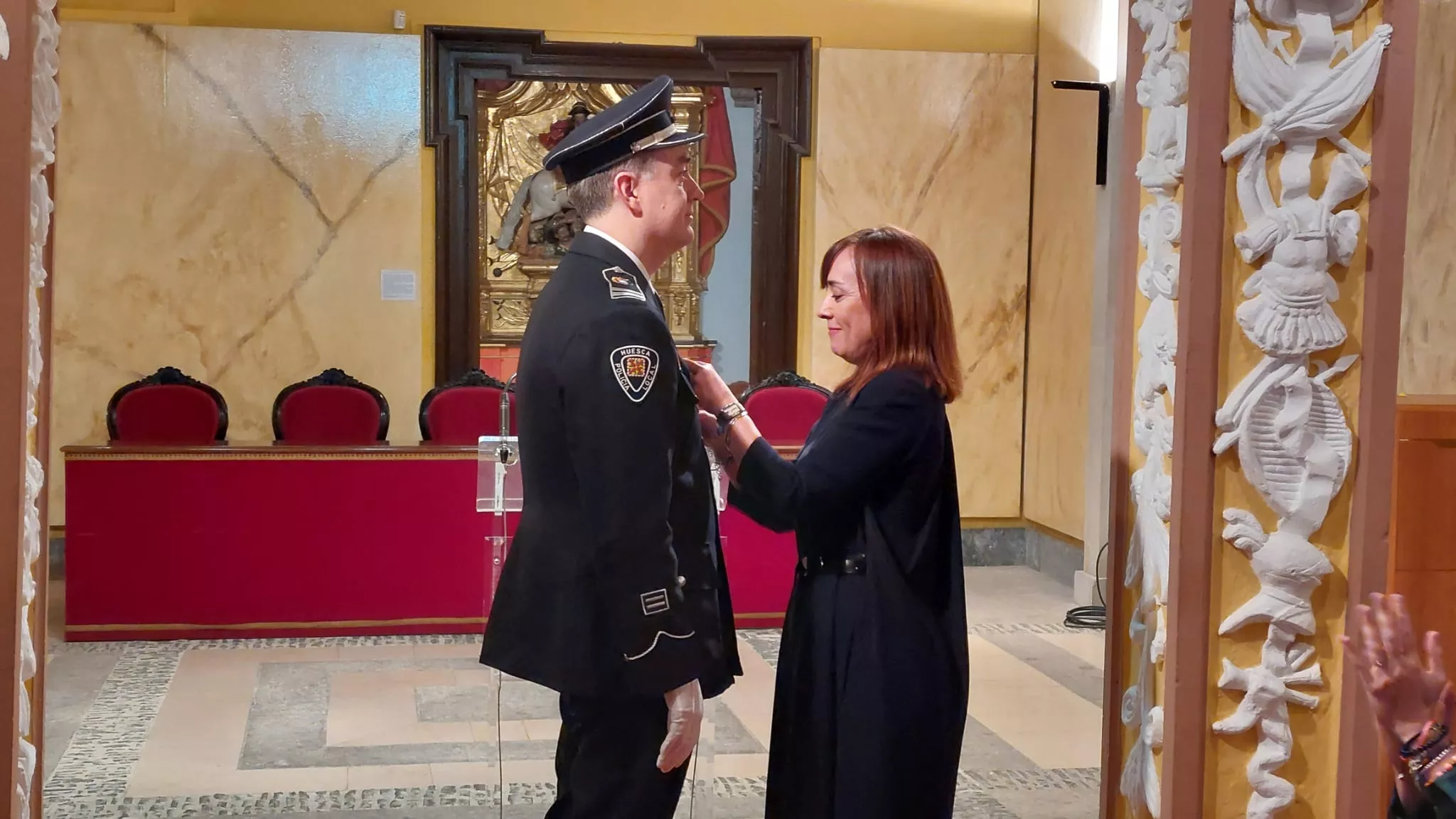 Entrega en Huesca de reconocimientos en la festividad de San Juan  de Dios, patrón de los bomberos. 