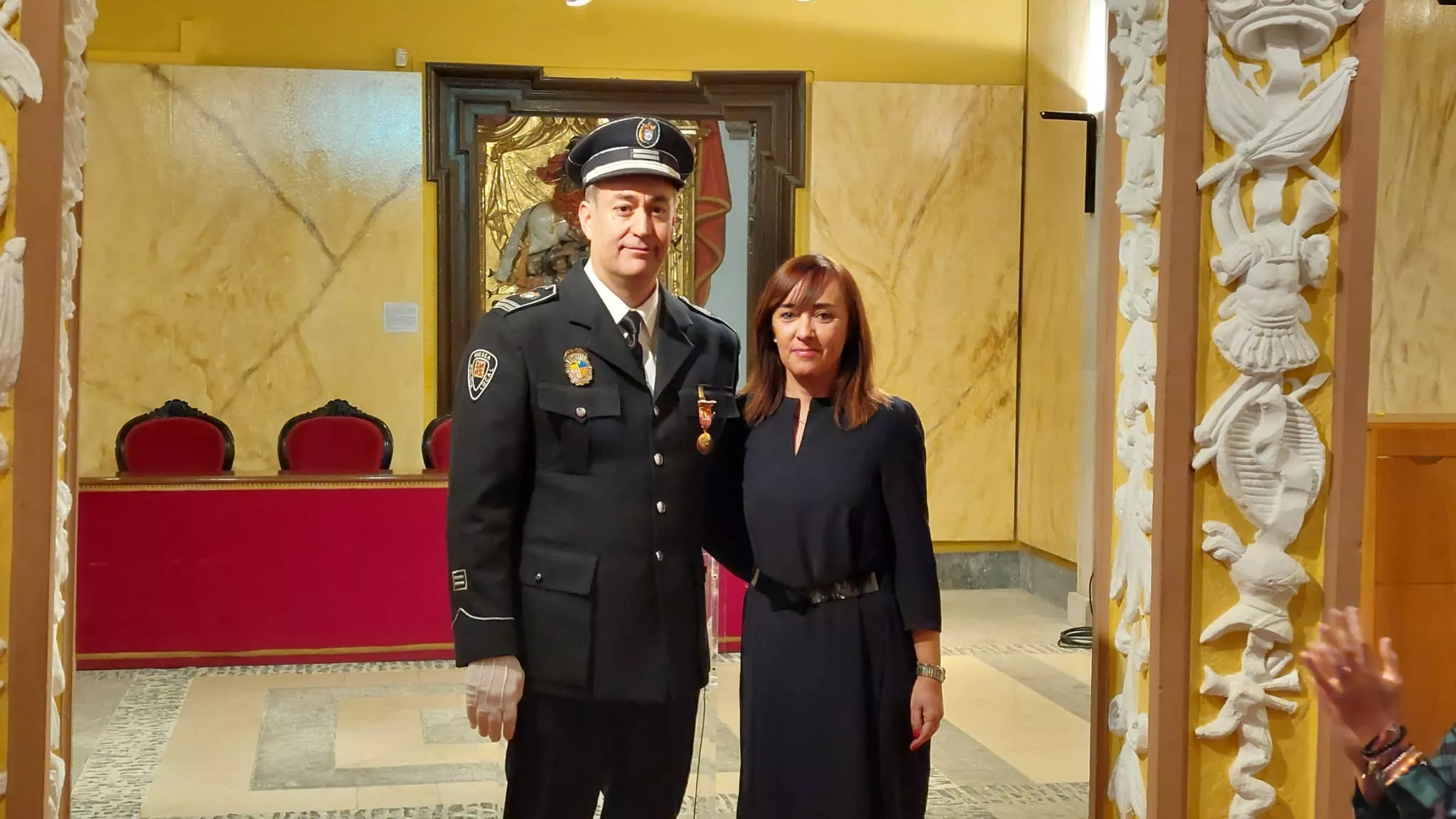 Entrega en Huesca de reconocimientos en la festividad de San Juan  de Dios, patrón de los bomberos. 