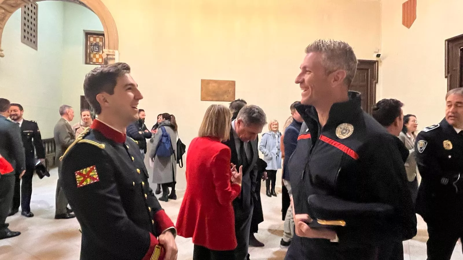 Entrega en Huesca de reconocimientos en la festividad de San Juan  de Dios, patrón de los bomberos. Foto Mercedes Manterola