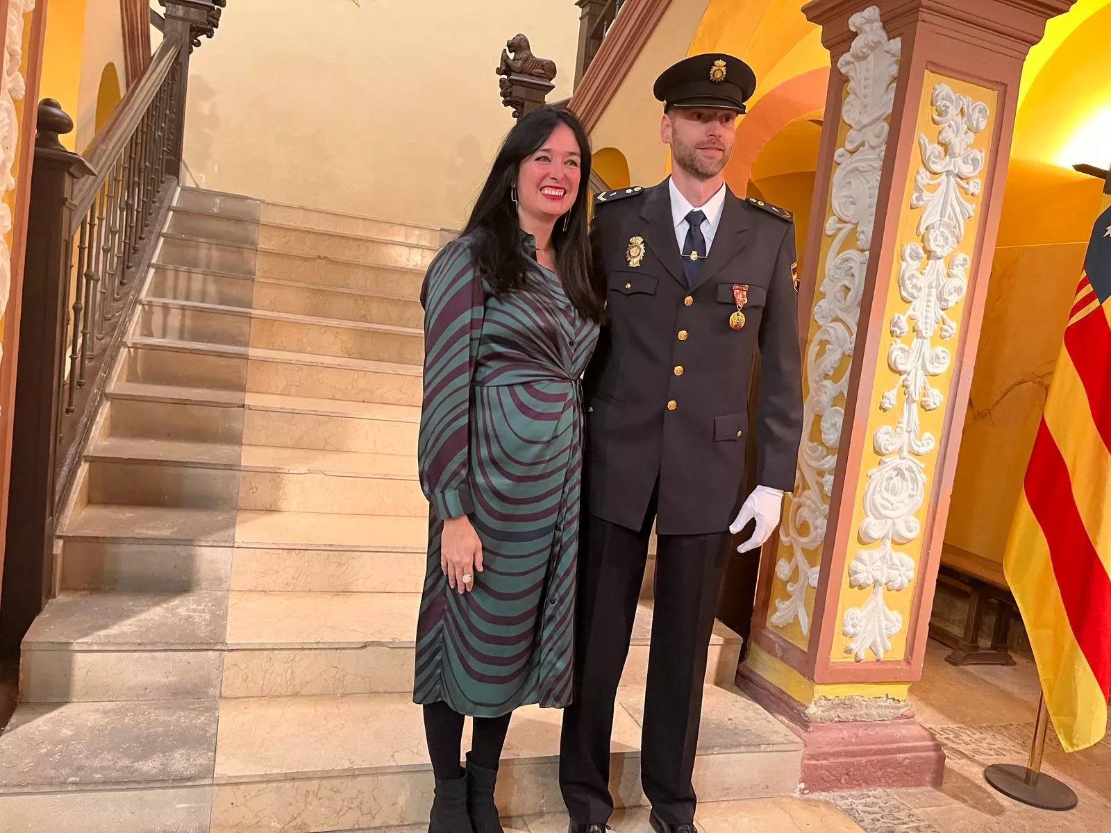 Entrega en Huesca de reconocimientos en la festividad de San Juan  de Dios, patrón de los bomberos. Foto Mercedes Manterola