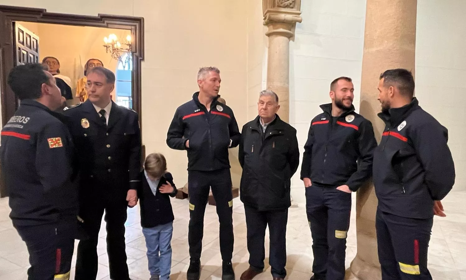 Entrega en Huesca de reconocimientos en la festividad de San Juan  de Dios, patrón de los bomberos. Foto Mercedes Manterola