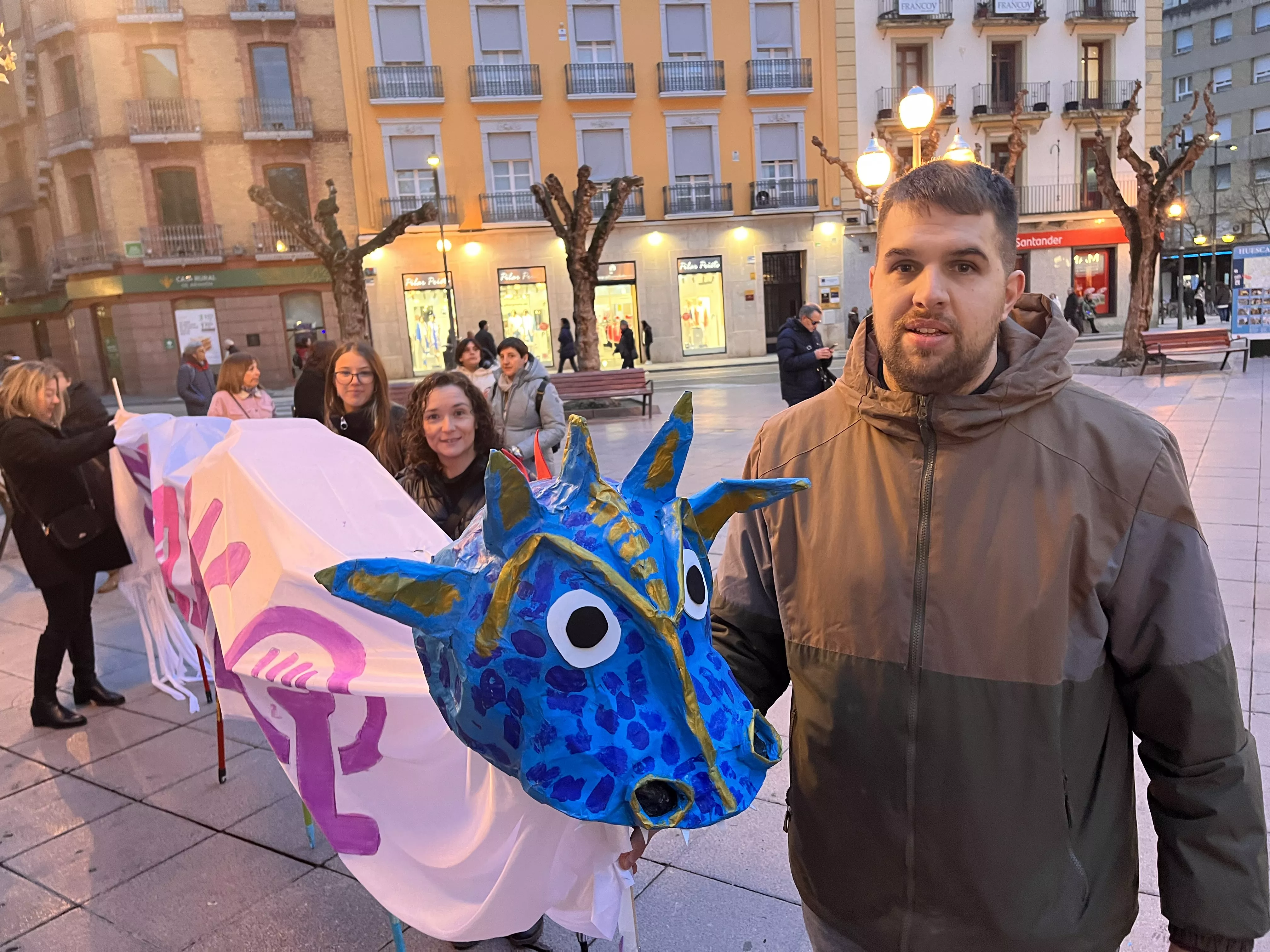 Manifestación del 8M 2024 celebrada en Huesca. Foto Mercedes Manterola