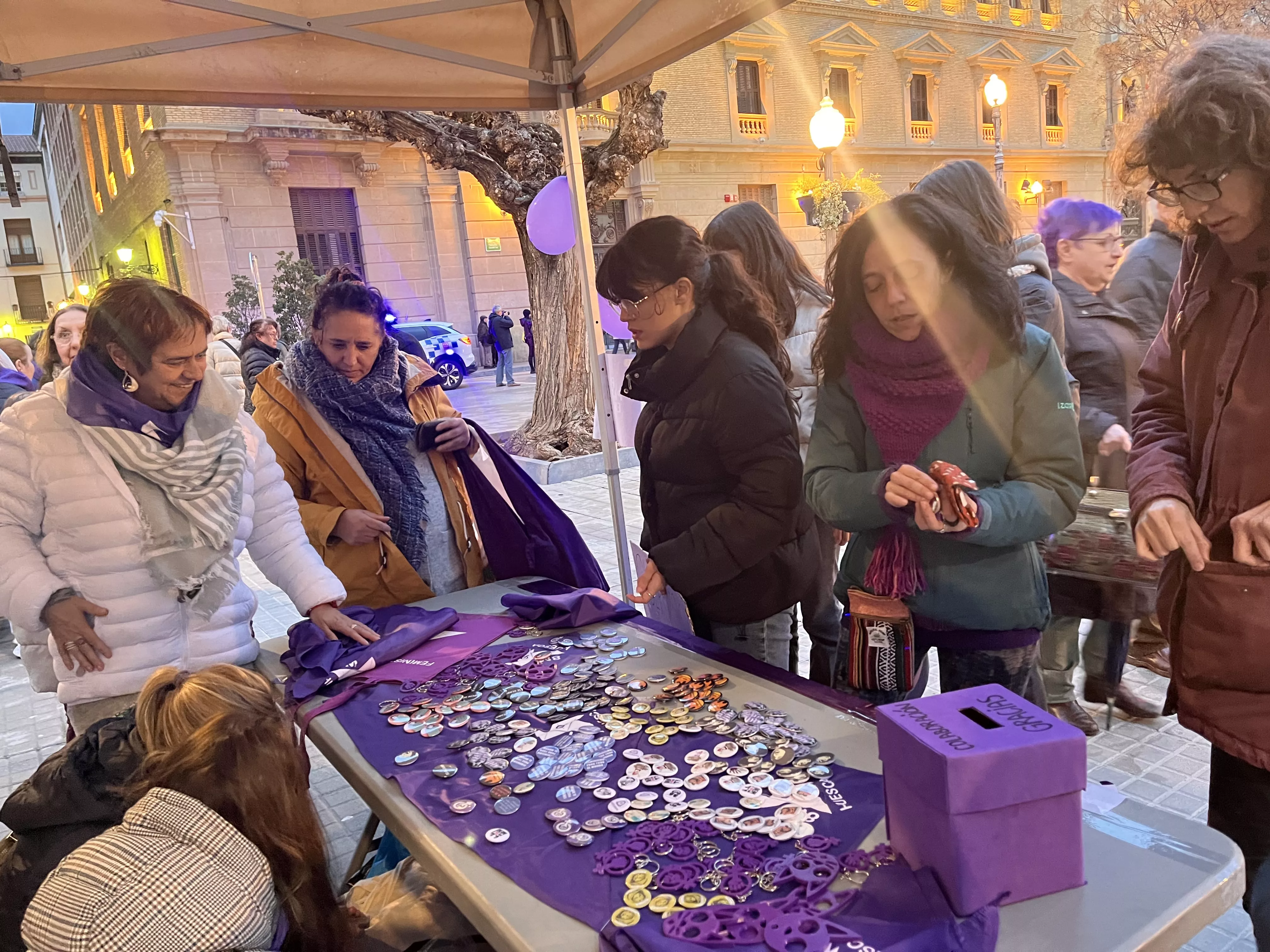 Manifestación del 8M 2024 celebrada en Huesca. Foto Mercedes Manterola