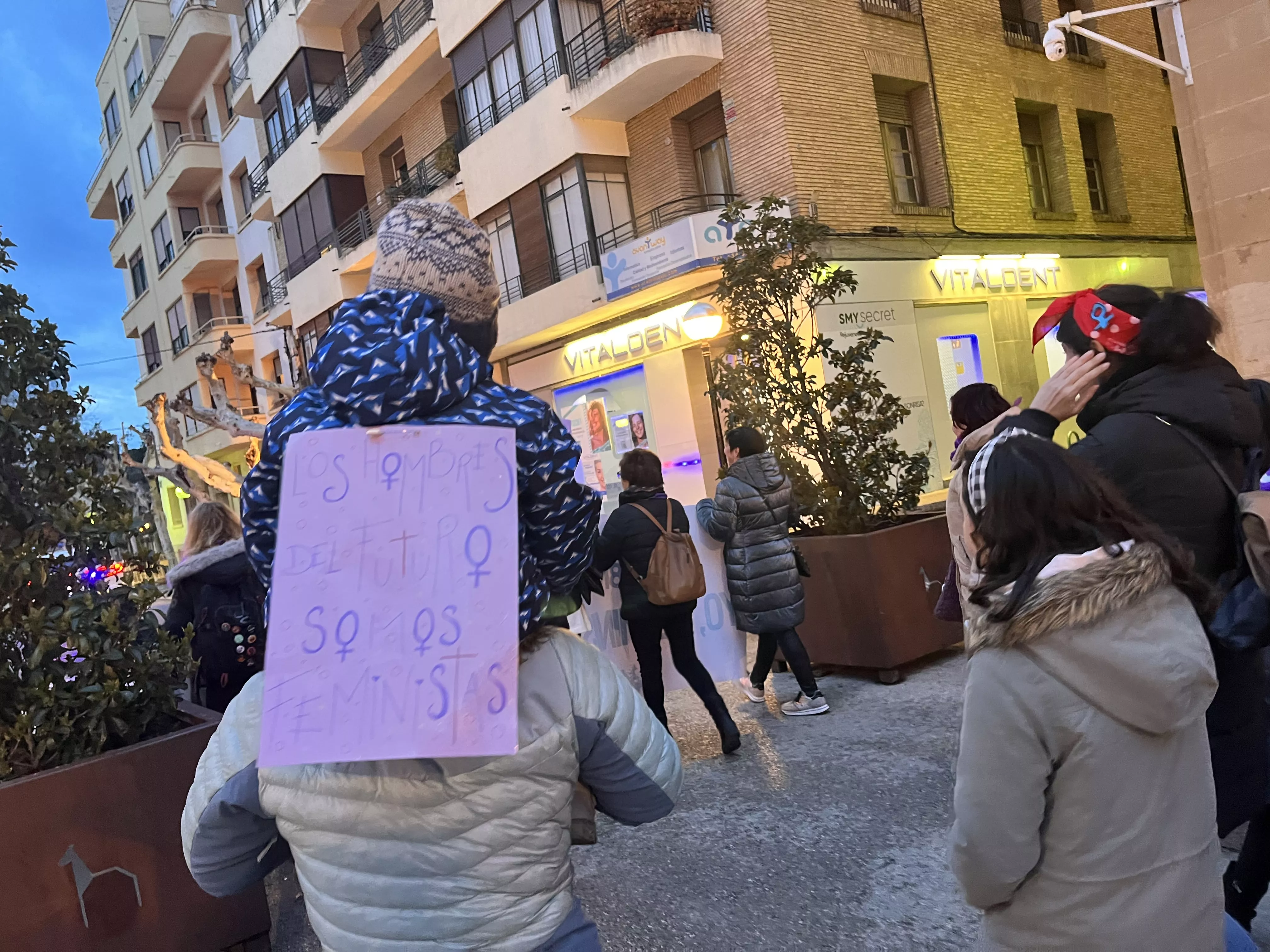 Manifestación del 8M 2024 celebrada en Huesca. Foto Mercedes Manterola