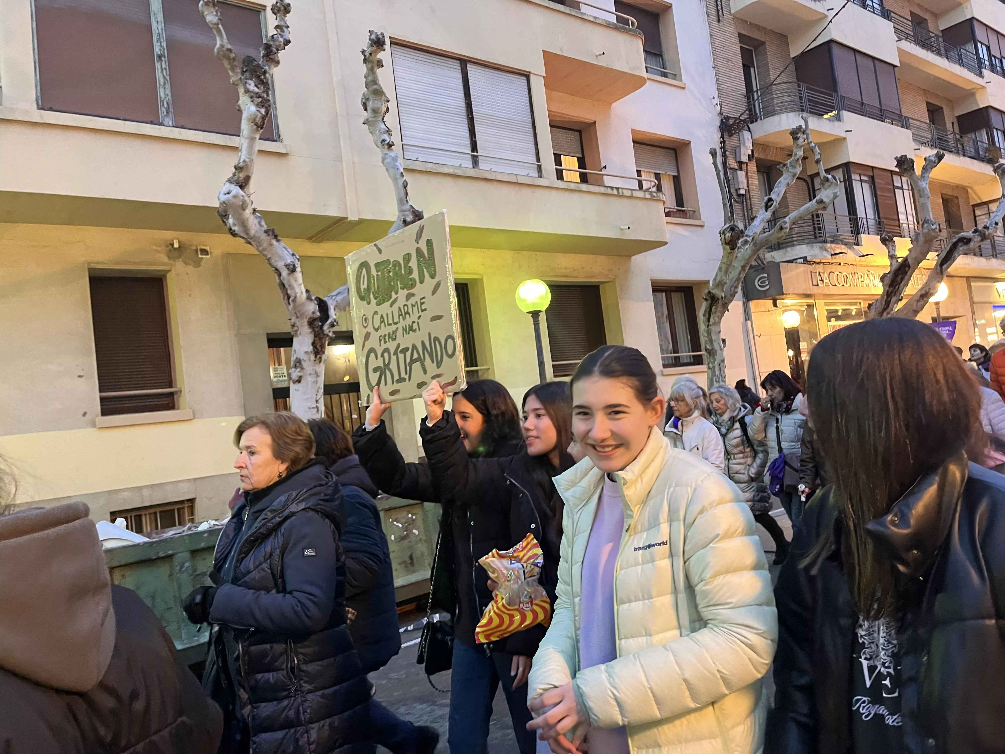 Manifestación del 8M 2024 celebrada en Huesca. Foto Mercedes Manterola