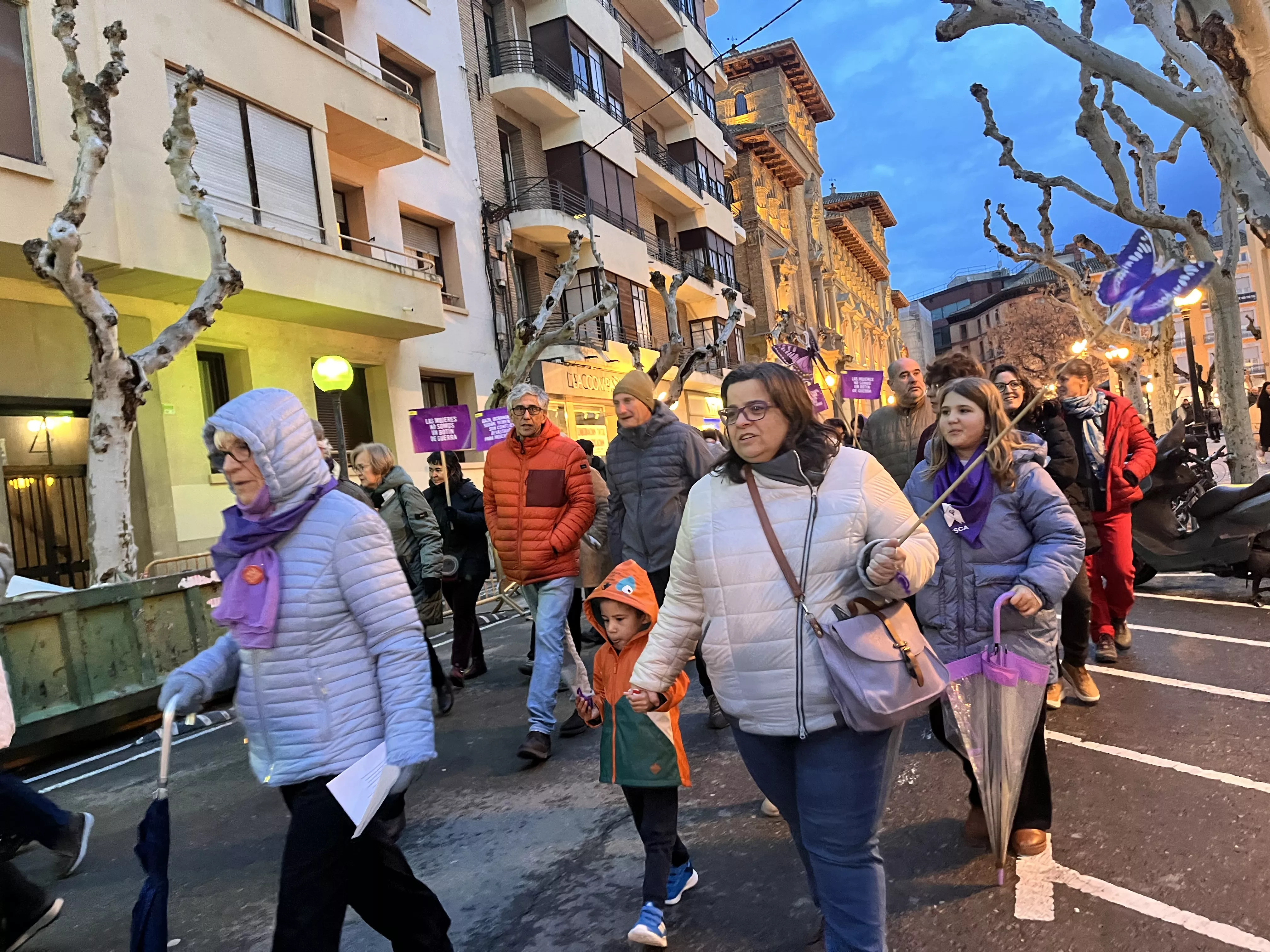 Manifestación del 8M 2024 celebrada en Huesca. Foto Mercedes Manterola