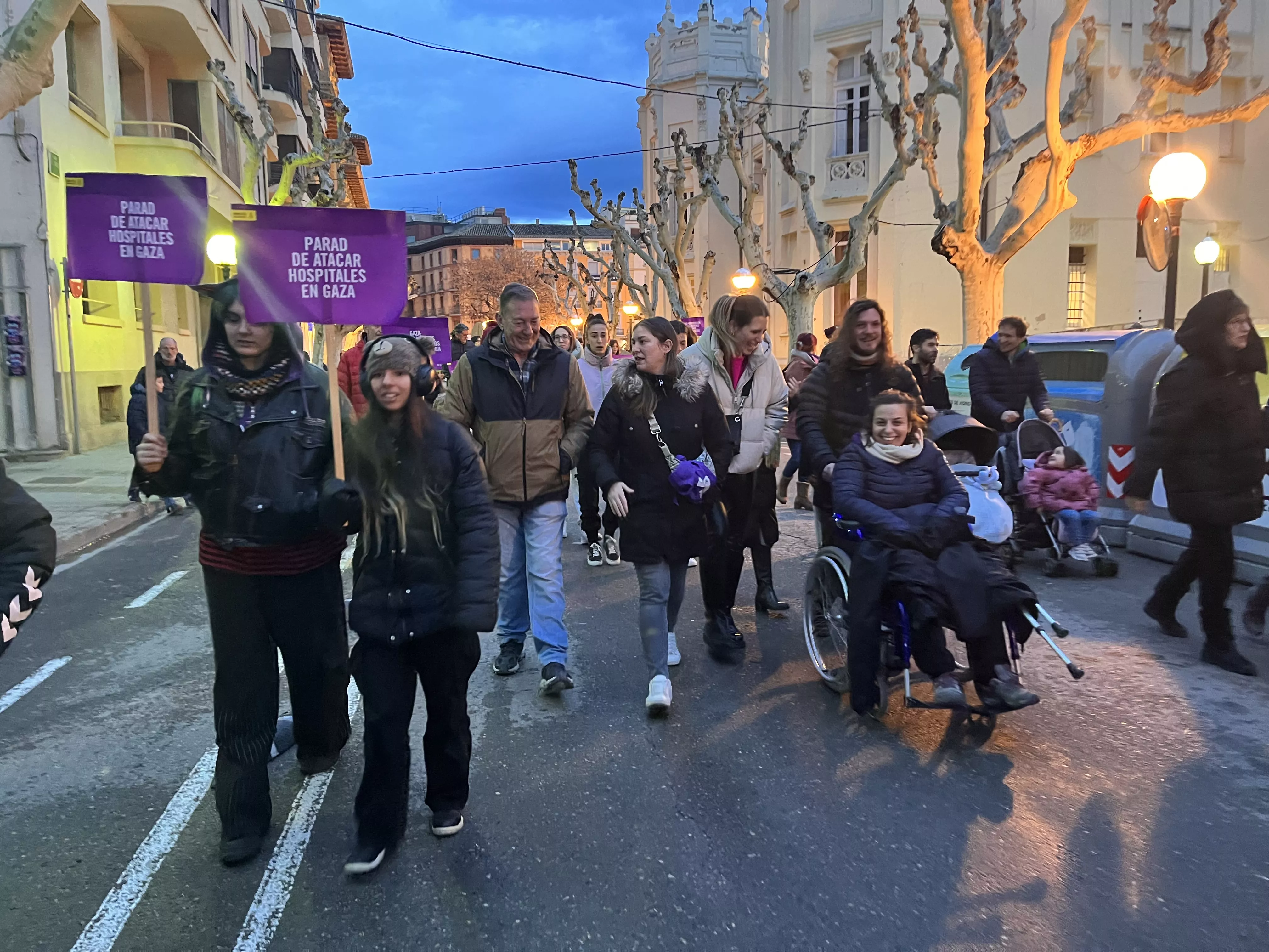Manifestación del 8M 2024 celebrada en Huesca. Foto Mercedes Manterola