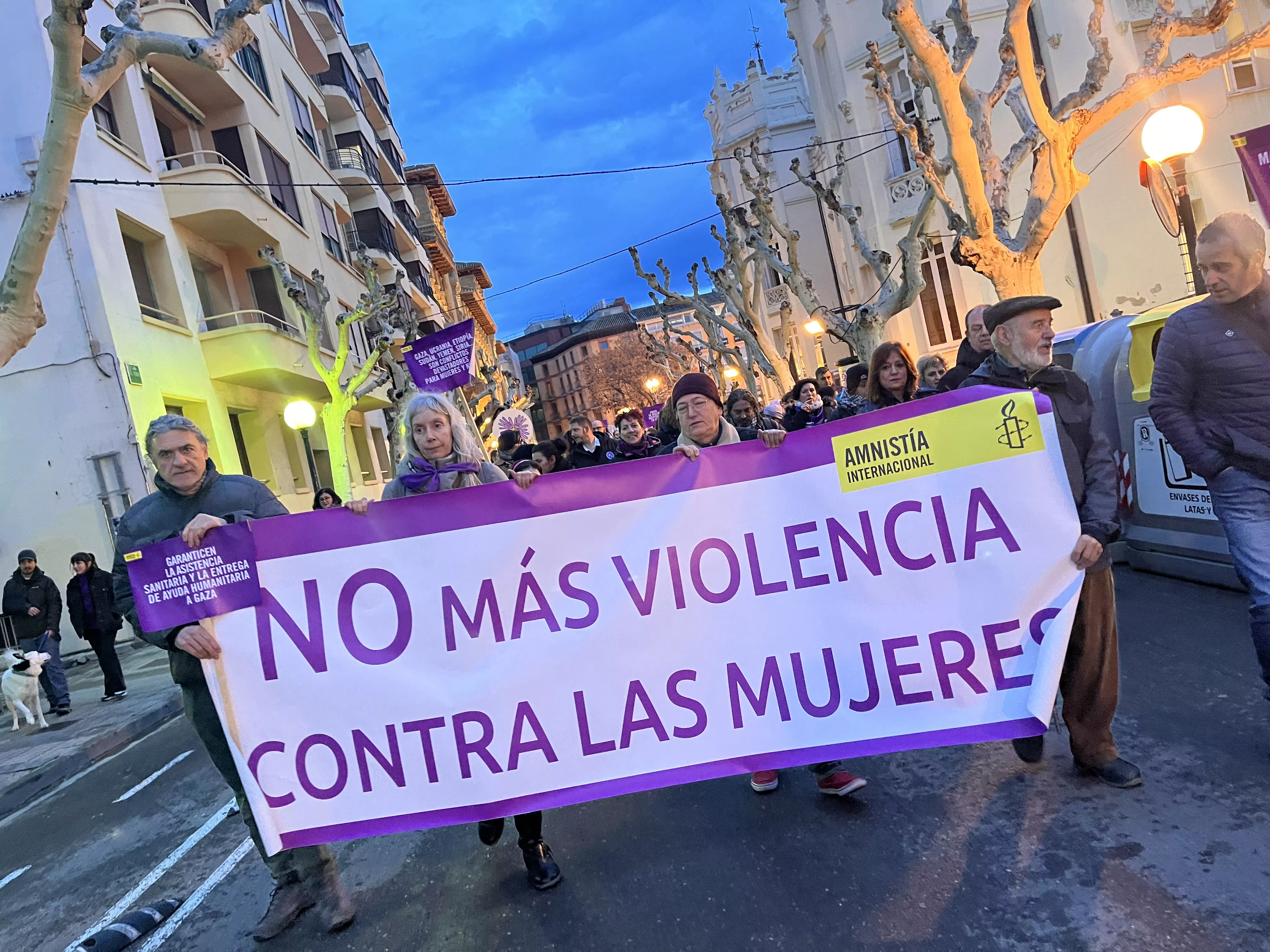 Manifestación del 8M 2024 celebrada en Huesca. Foto Mercedes Manterola