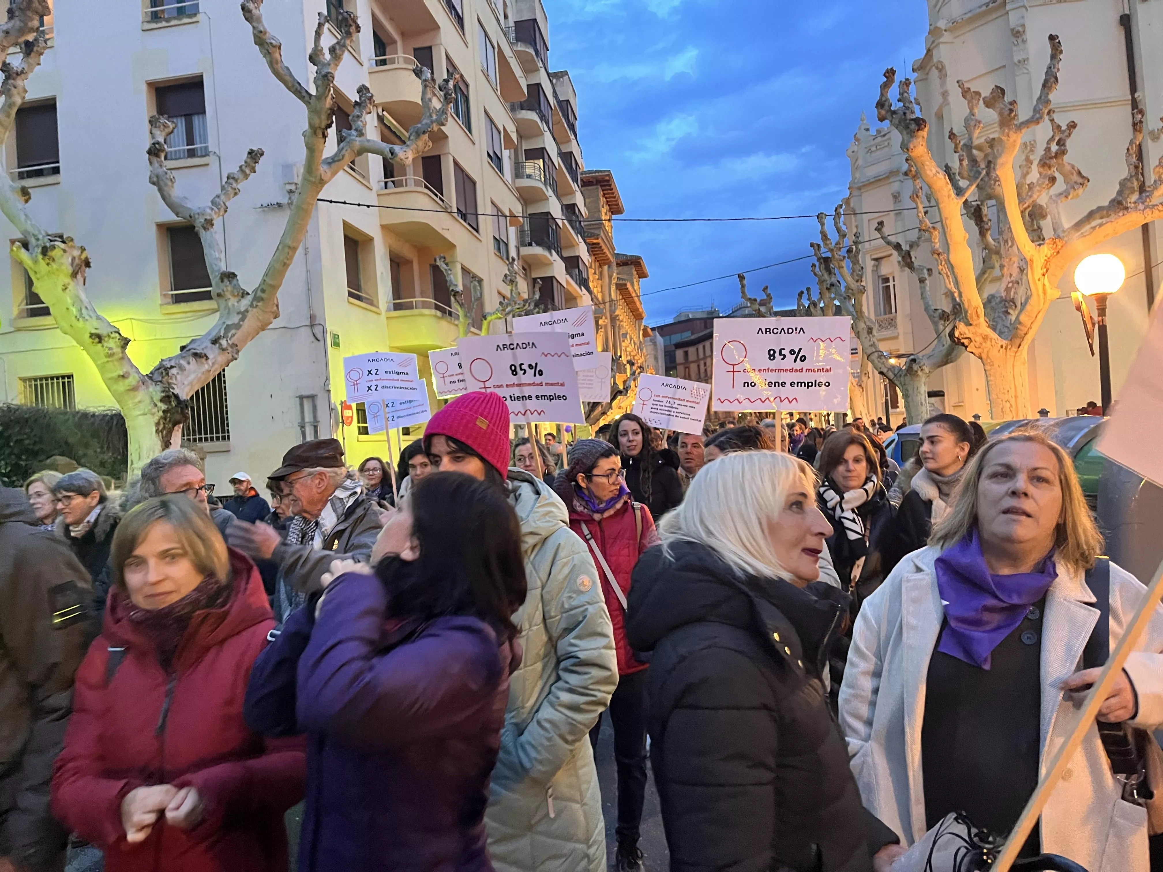 Manifestación del 8M 2024 celebrada en Huesca. Foto Mercedes Manterola