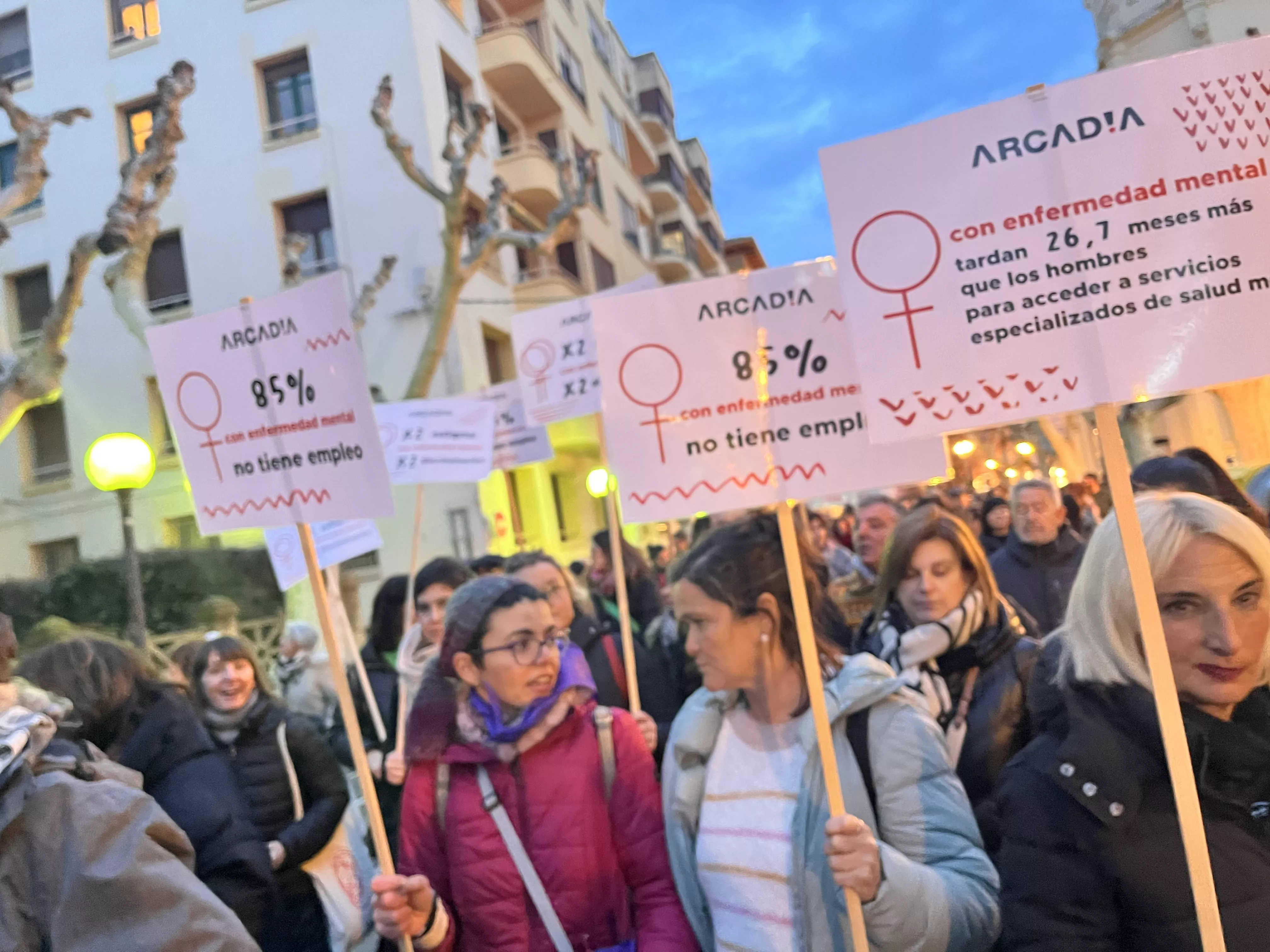 Manifestación del 8M 2024 celebrada en Huesca. Foto Mercedes Manterola