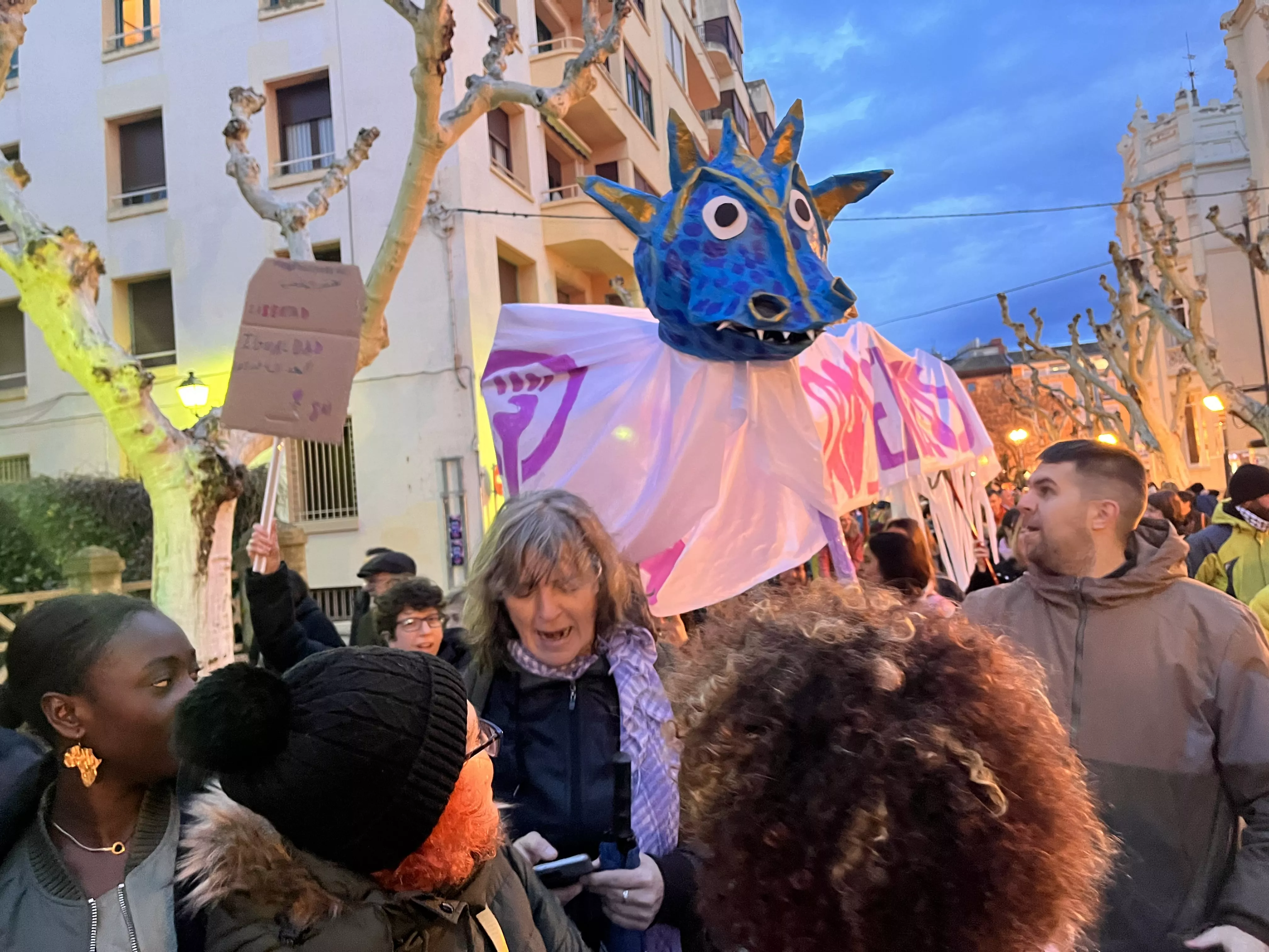 Manifestación del 8M 2024 celebrada en Huesca. Foto Mercedes Manterola