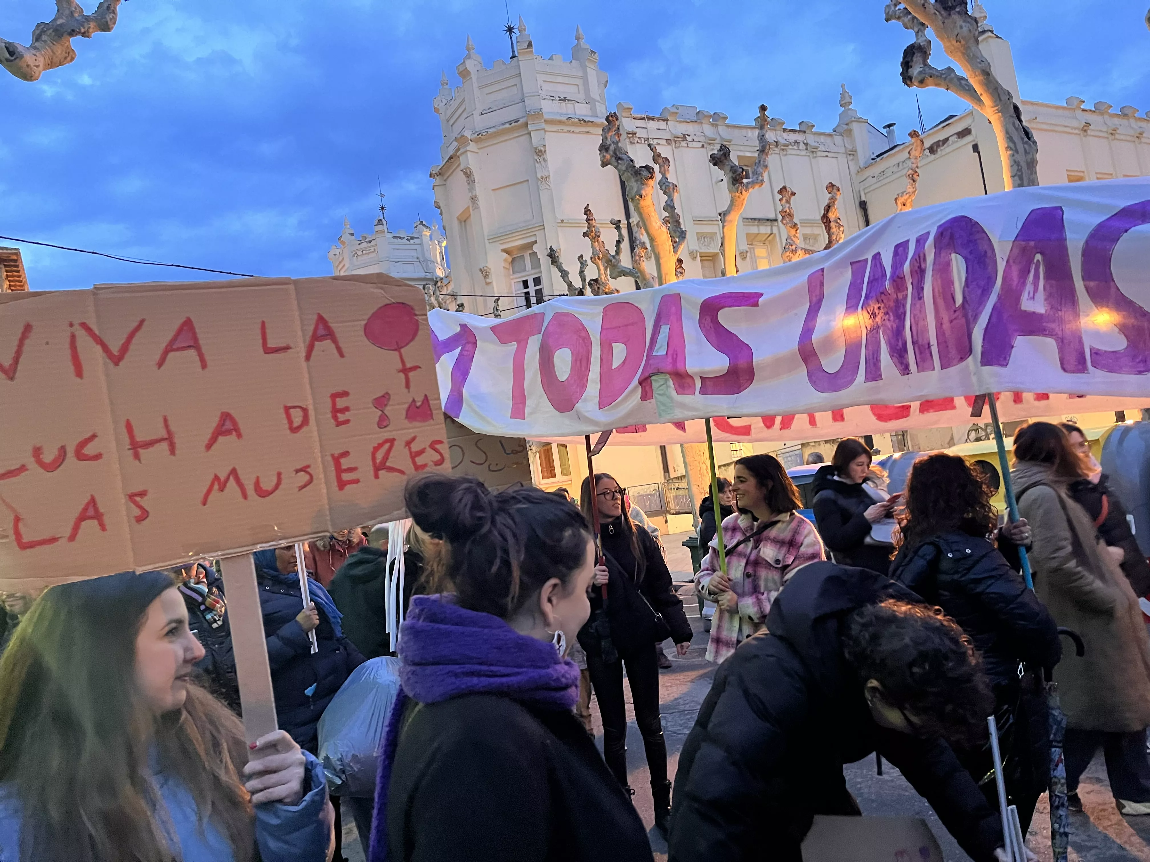 Manifestación del 8M 2024 celebrada en Huesca. Foto Mercedes Manterola