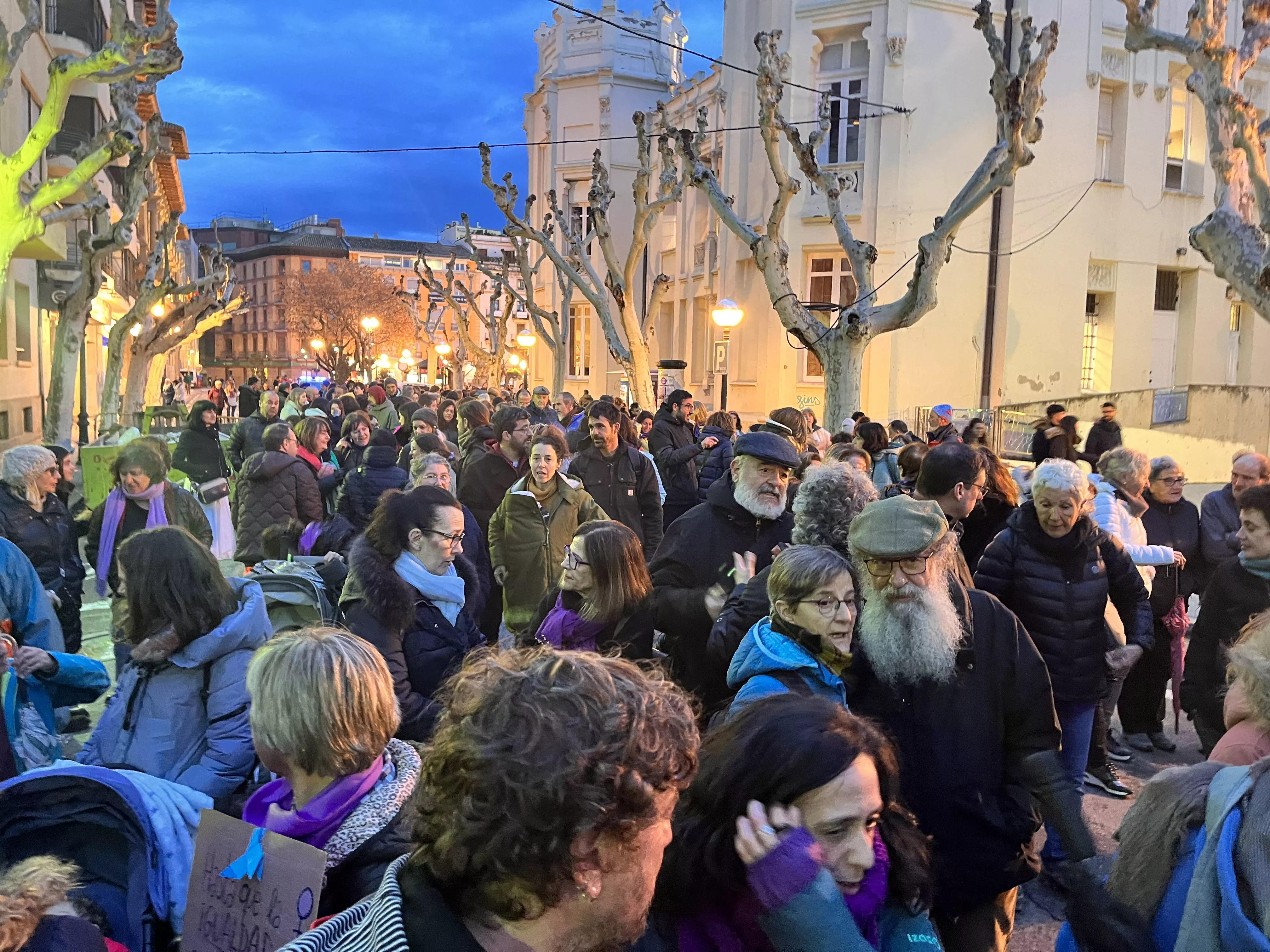 Manifestación del 8M 2024 celebrada en Huesca. Foto Mercedes Manterola