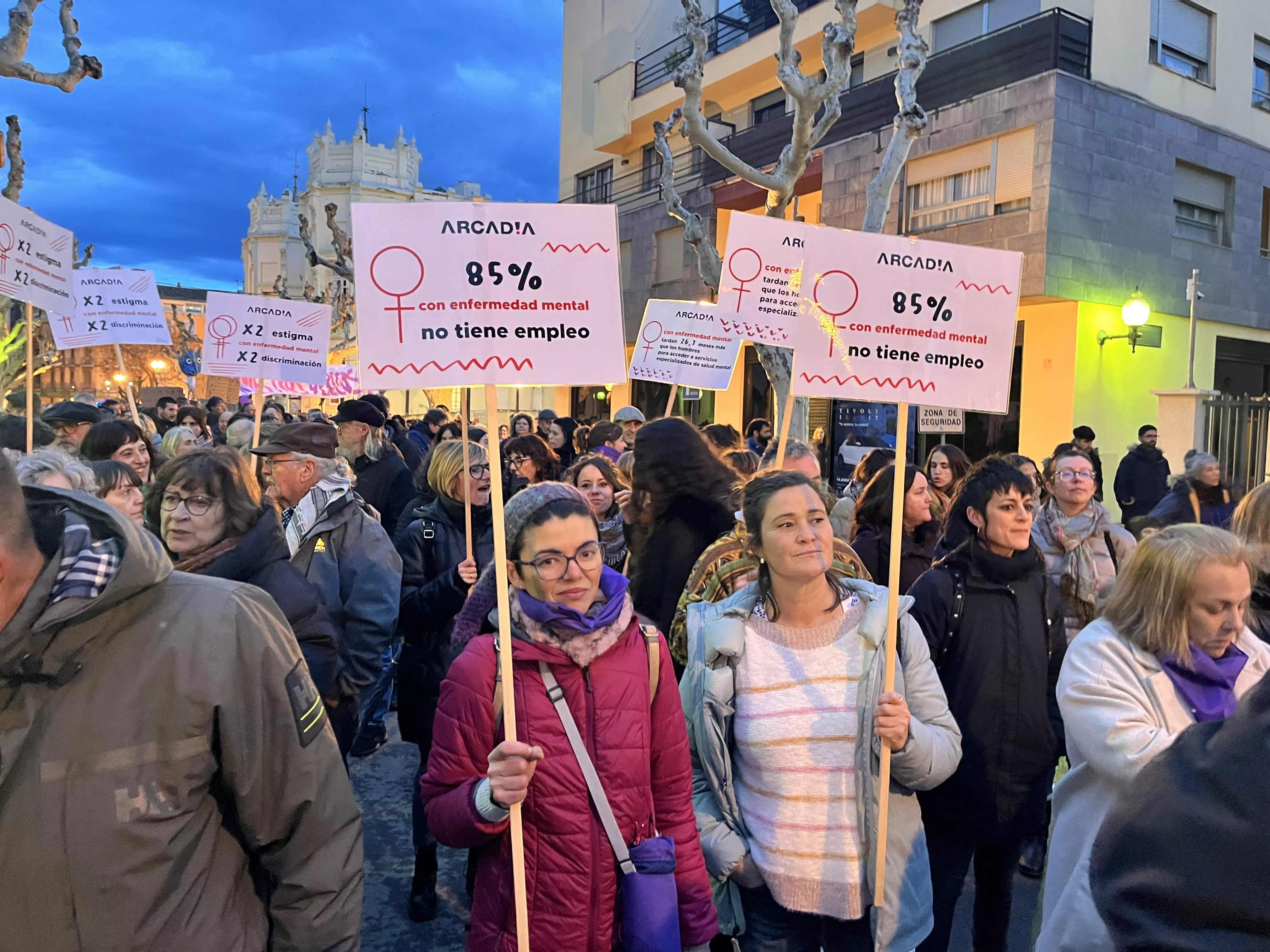 Manifestación del 8M 2024 celebrada en Huesca. Foto Mercedes Manterola