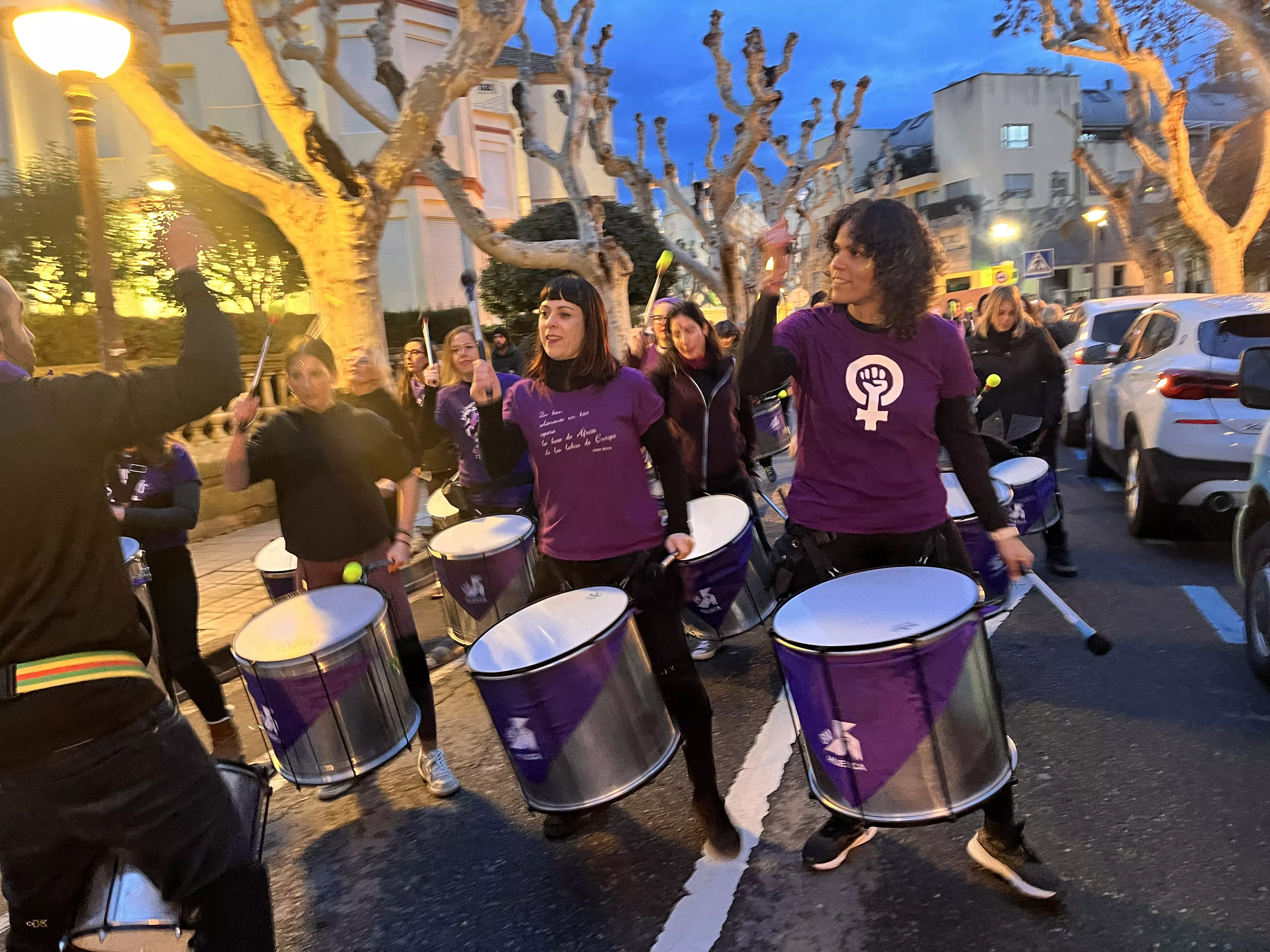 Manifestación del 8M 2024 celebrada en Huesca. Foto Mercedes Manterola