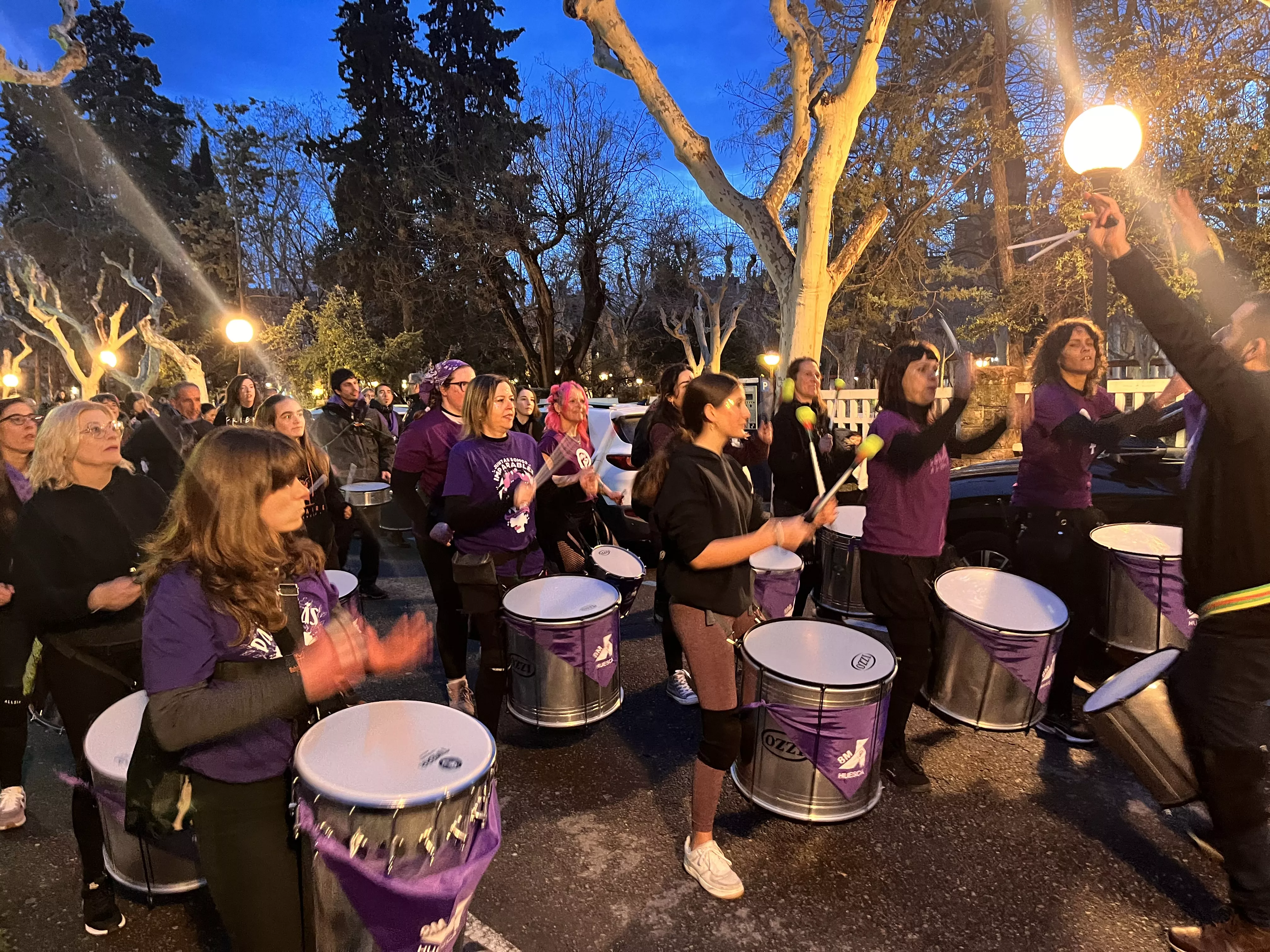 Manifestación del 8M 2024 celebrada en Huesca. Foto Mercedes Manterola