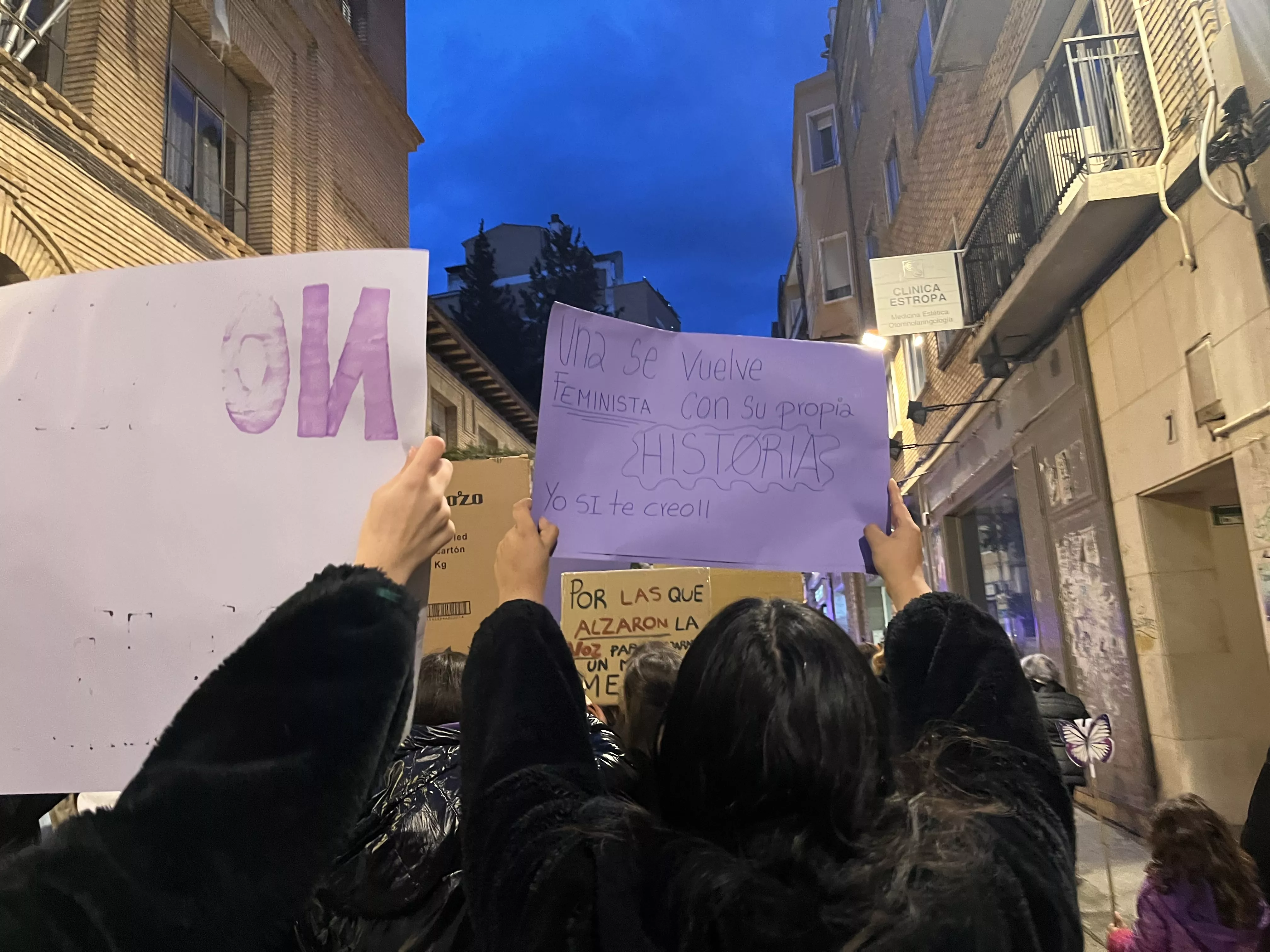 Manifestación del 8M 2024 celebrada en Huesca. Foto Mercedes Manterola