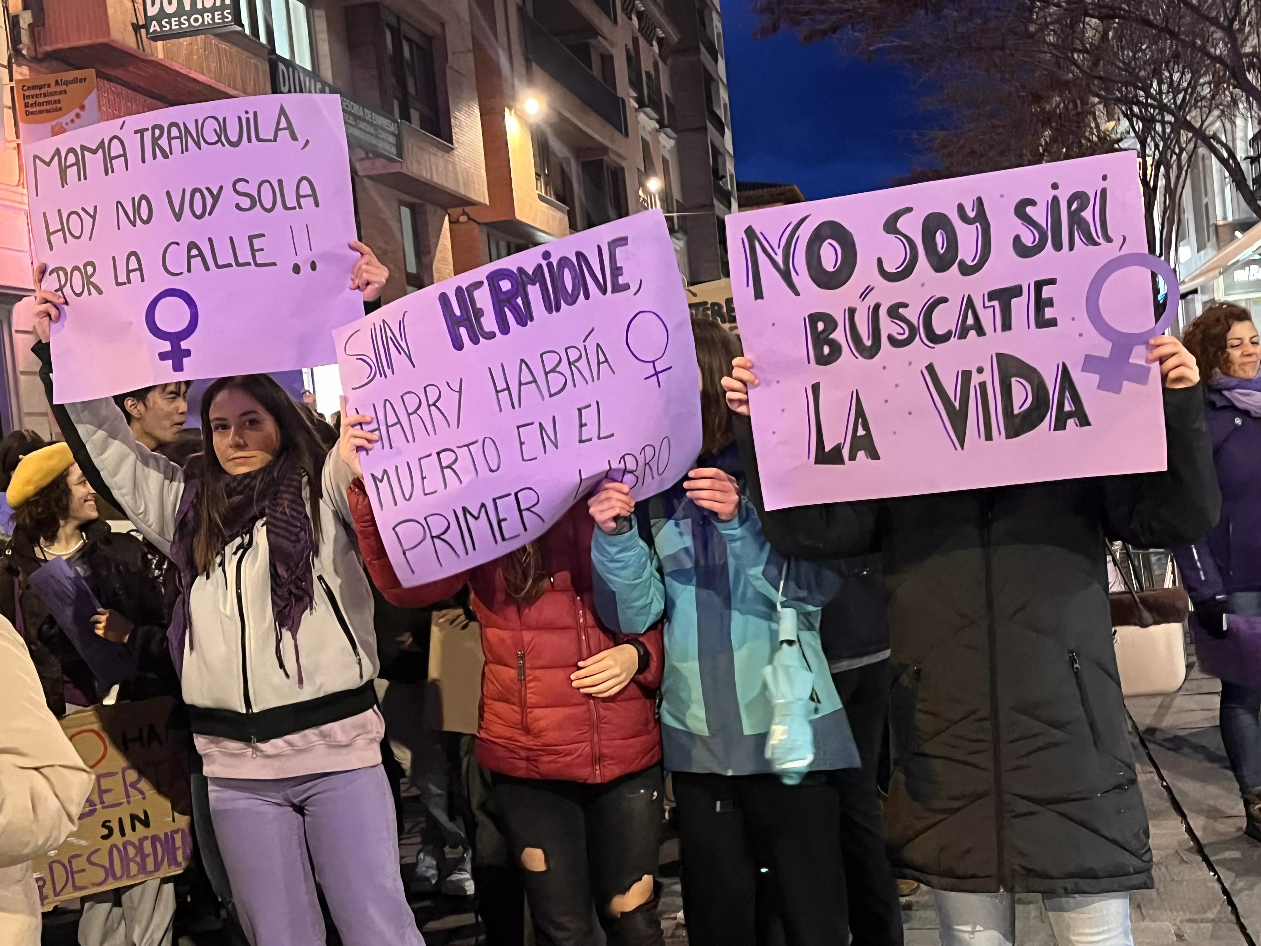 Manifestación del 8M 2024 celebrada en Huesca. Foto Mercedes Manterola