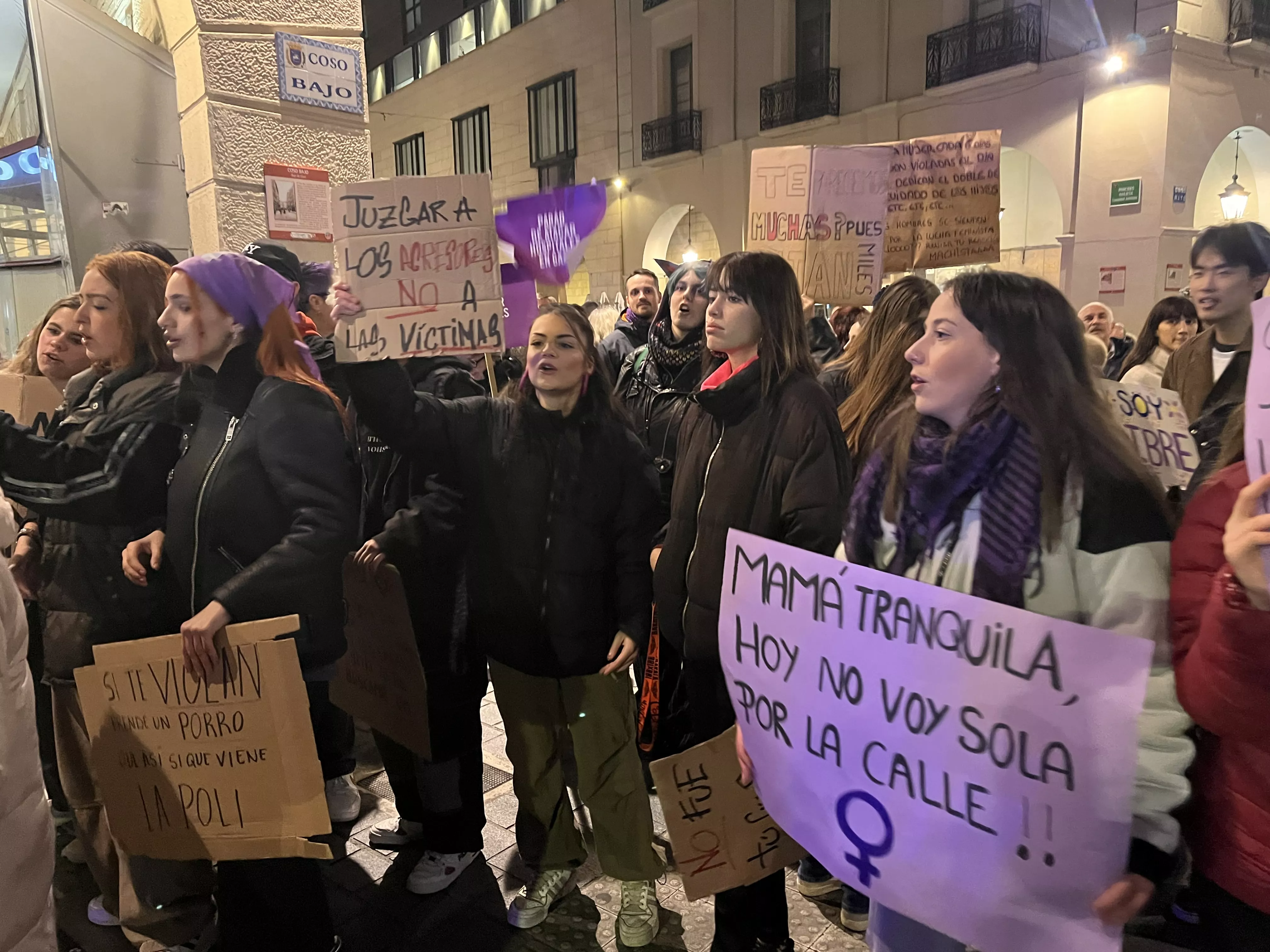 Manifestación del 8M 2024 celebrada en Huesca. Foto Mercedes Manterola