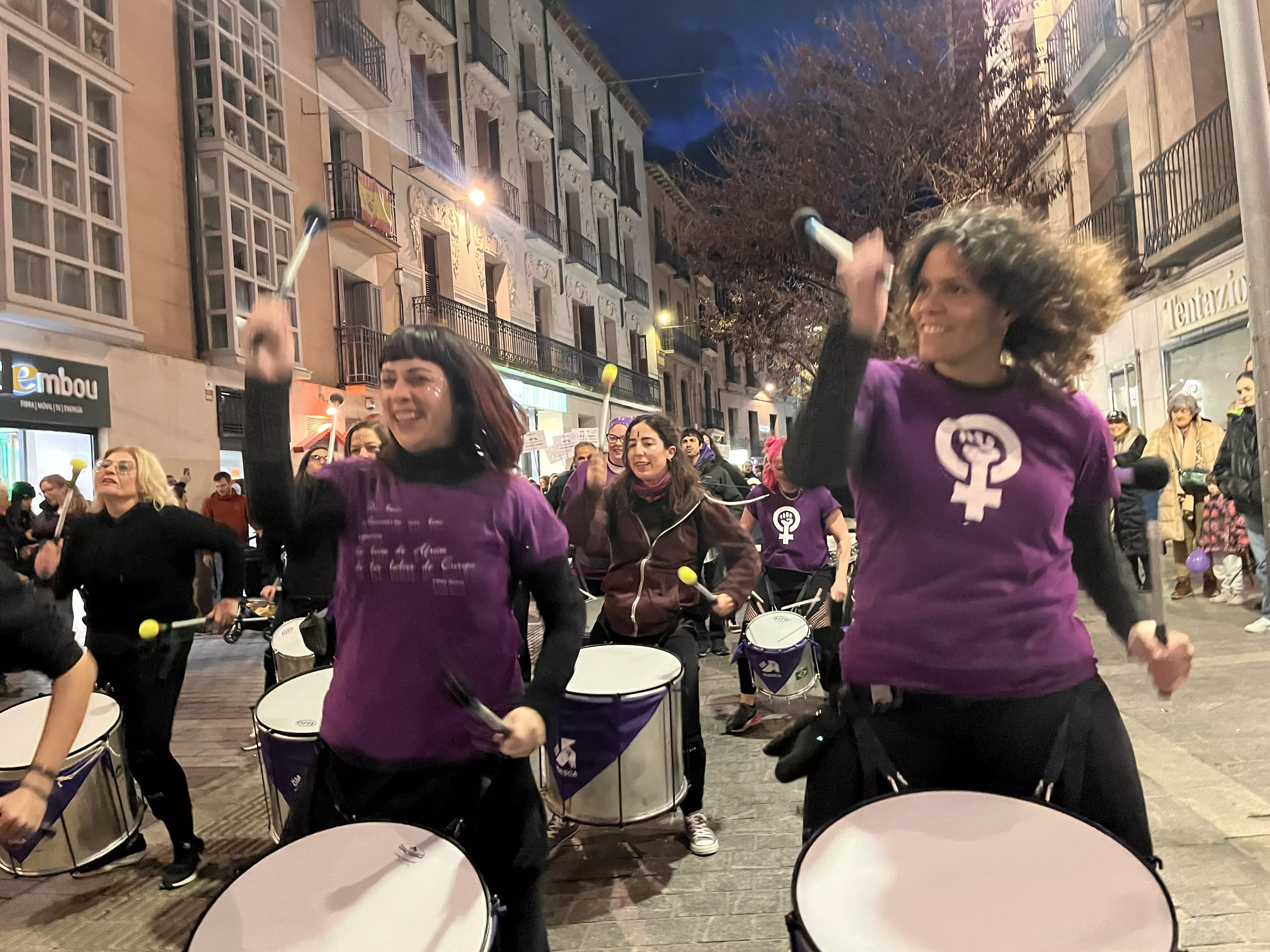 Manifestación del 8M 2024 celebrada en Huesca. Foto Mercedes Manterola