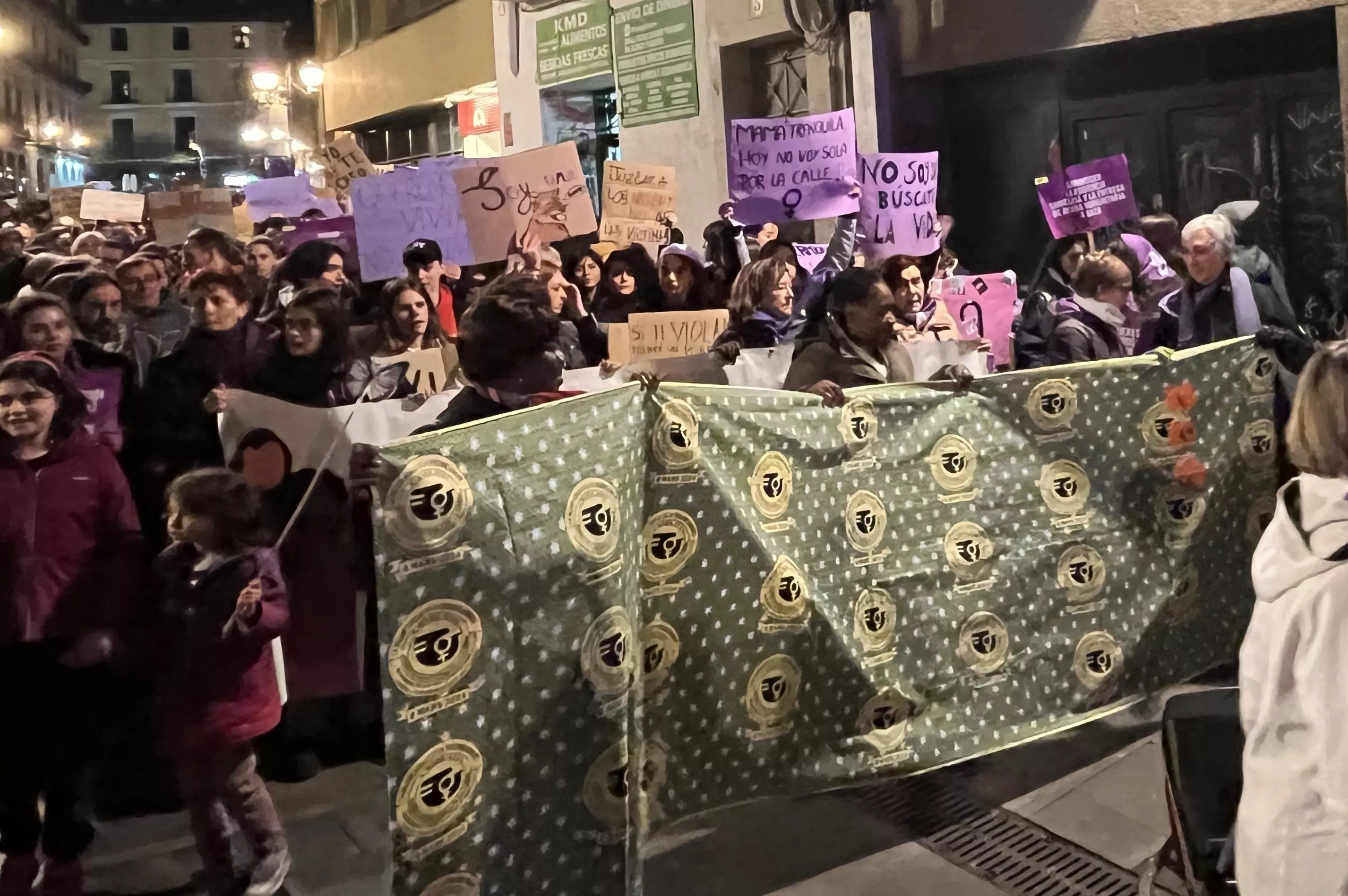 Manifestación del 8M 2024 celebrada en Huesca. Foto Mercedes Manterola