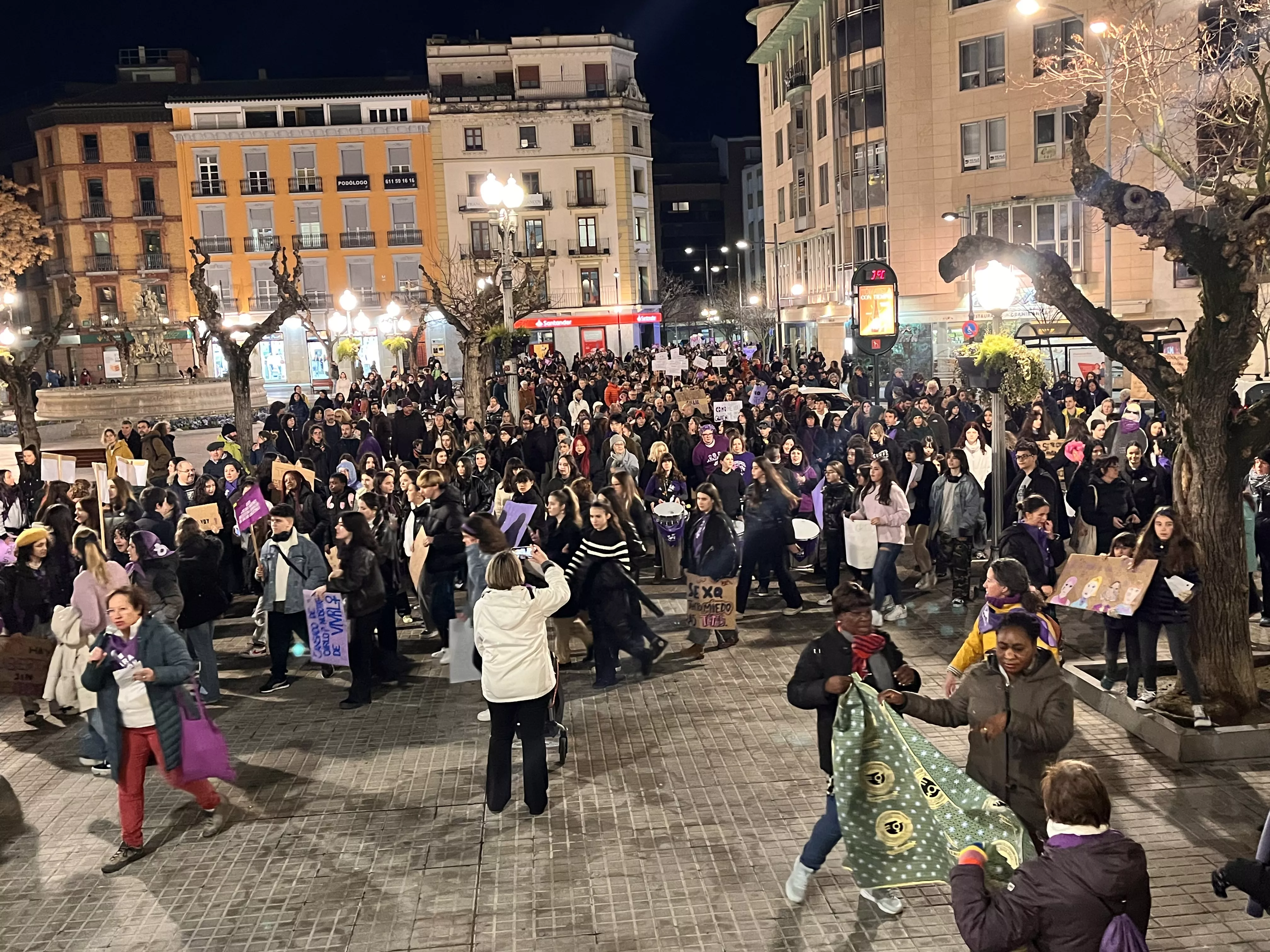 Manifestación del 8M 2024 celebrada en Huesca. Foto Mercedes Manterola