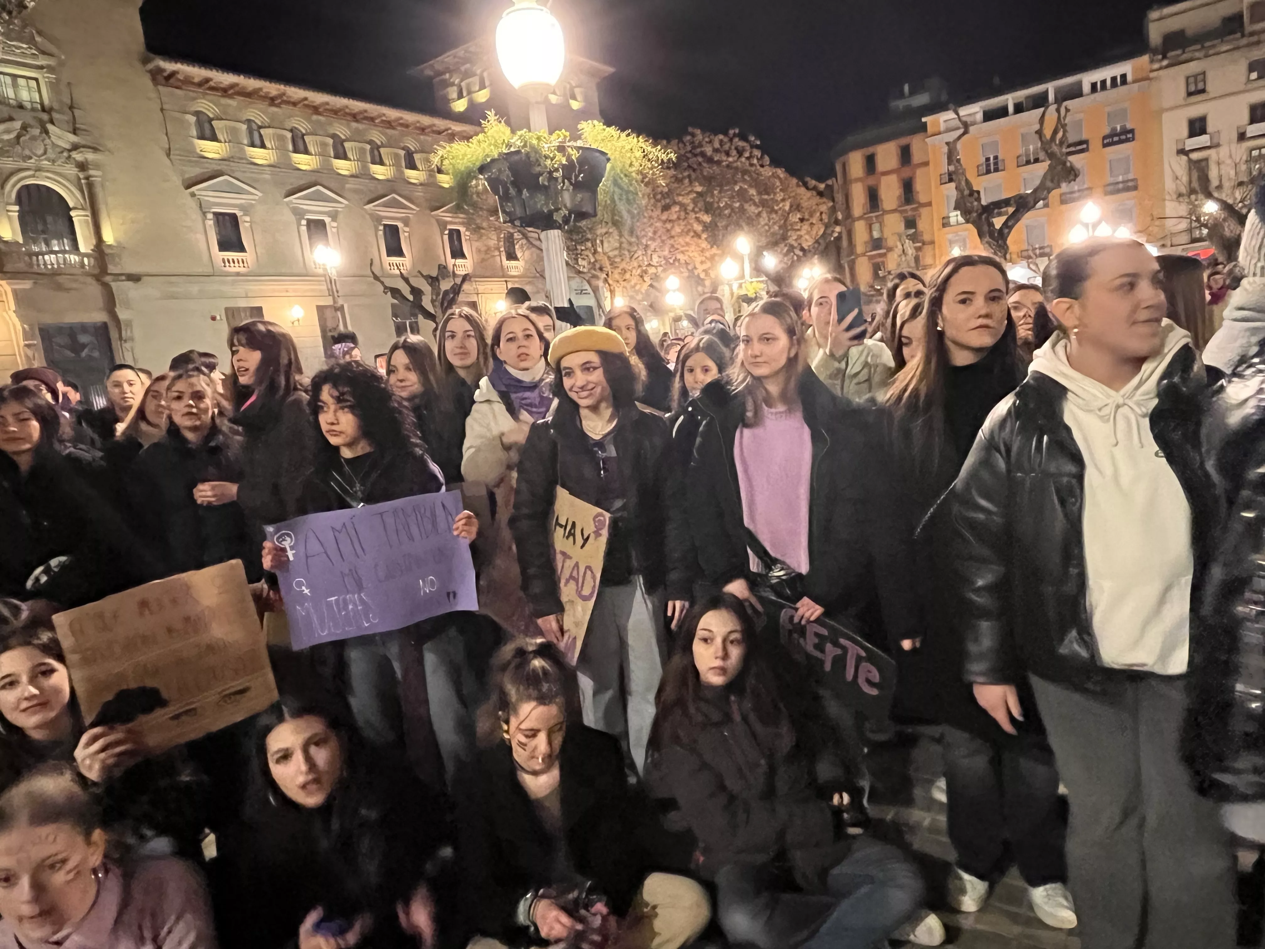 Manifestación del 8M 2024 celebrada en Huesca. Foto Mercedes Manterola