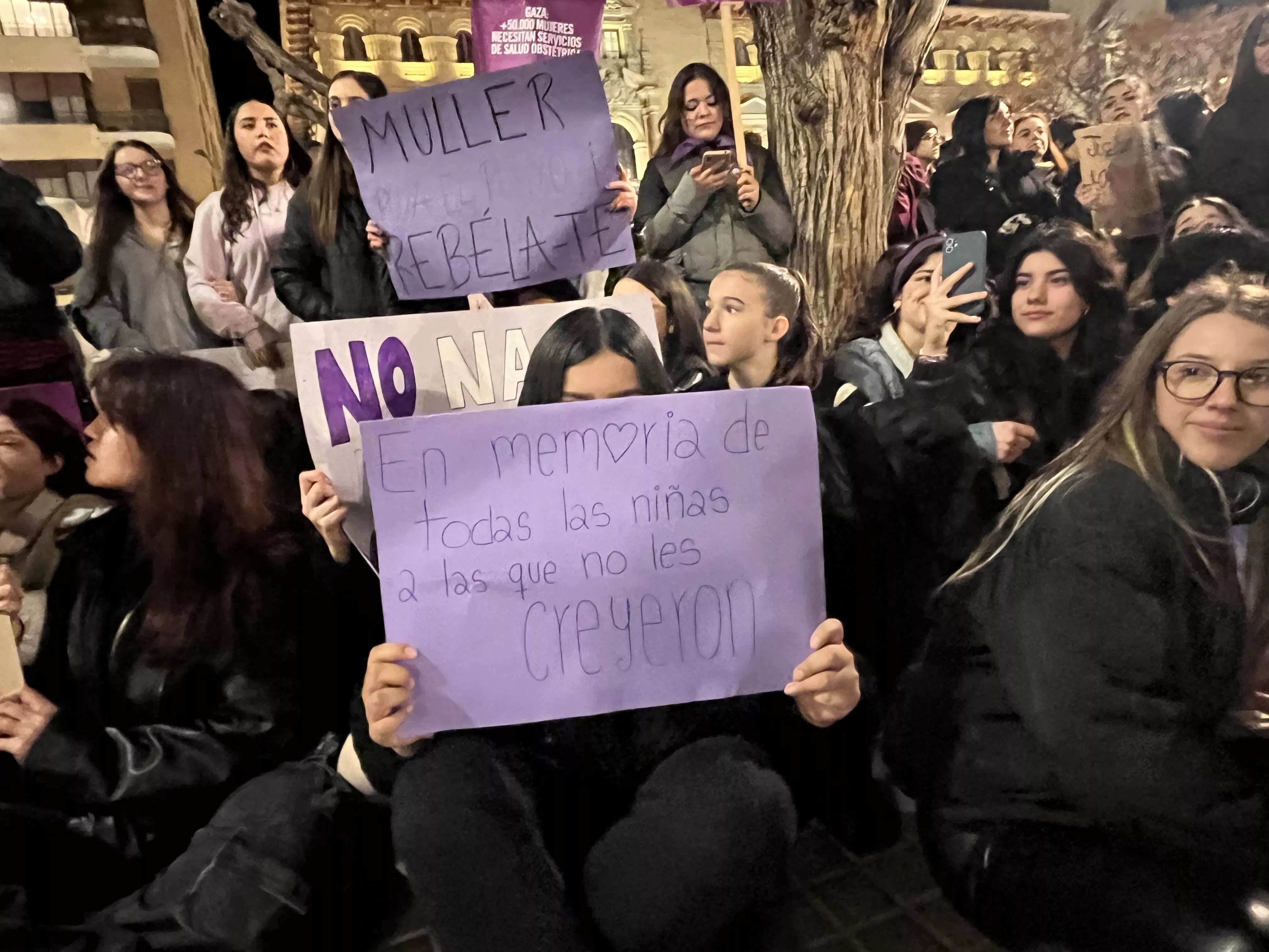 Manifestación del 8M 2024 celebrada en Huesca. Foto Mercedes Manterola