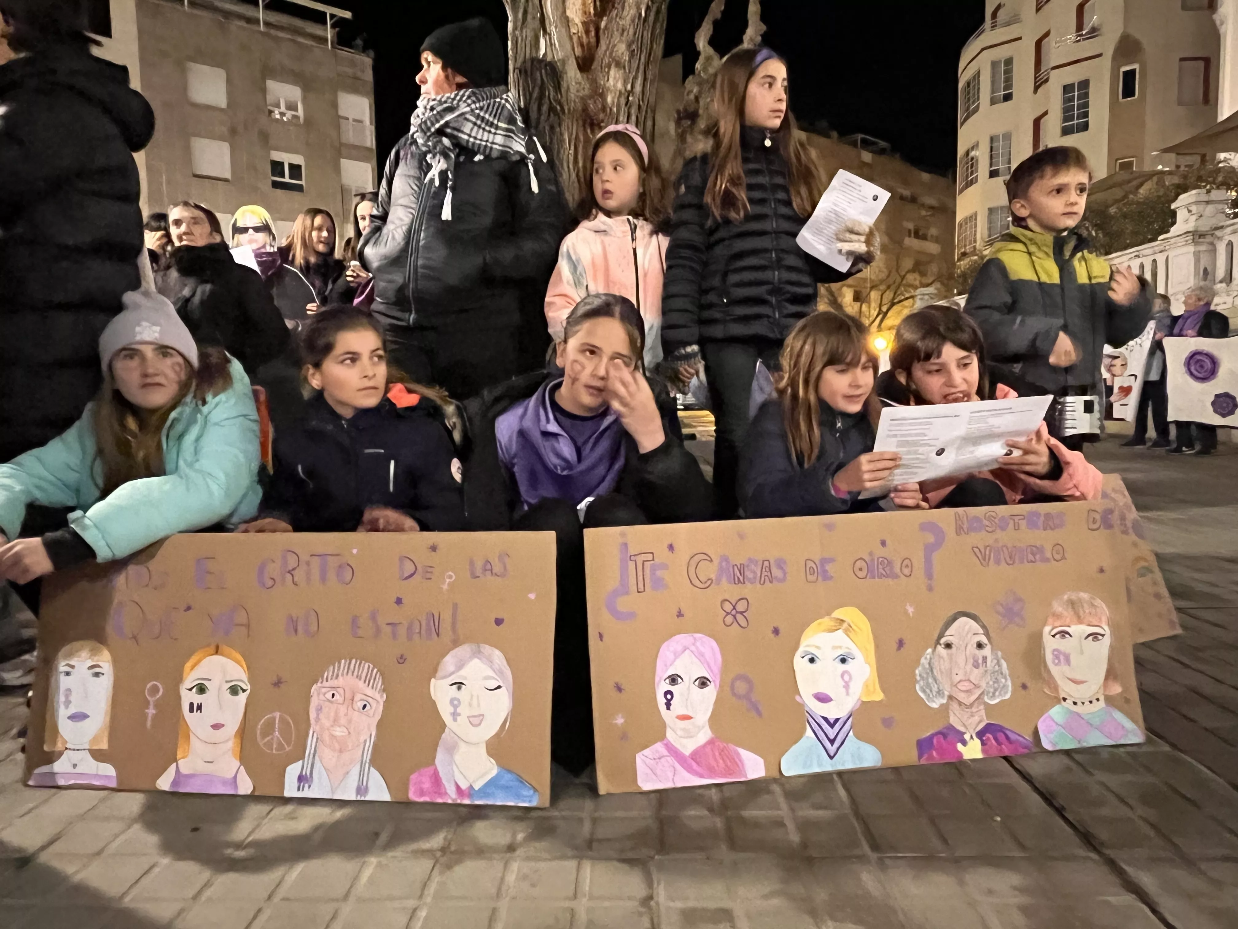 Manifestación del 8M 2024 celebrada en Huesca. Foto Mercedes Manterola