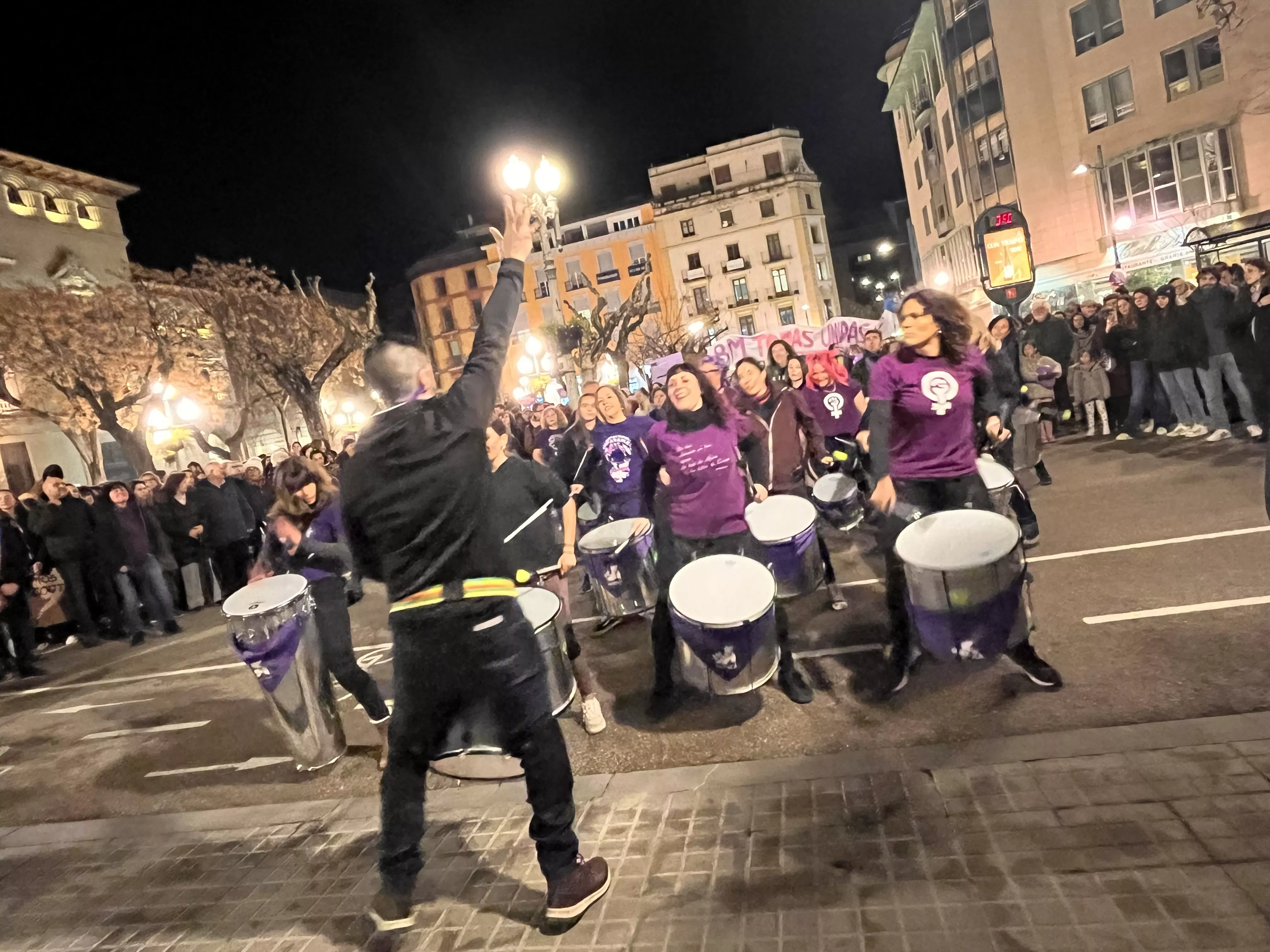 Manifestación del 8M 2024 celebrada en Huesca. Foto Mercedes Manterola