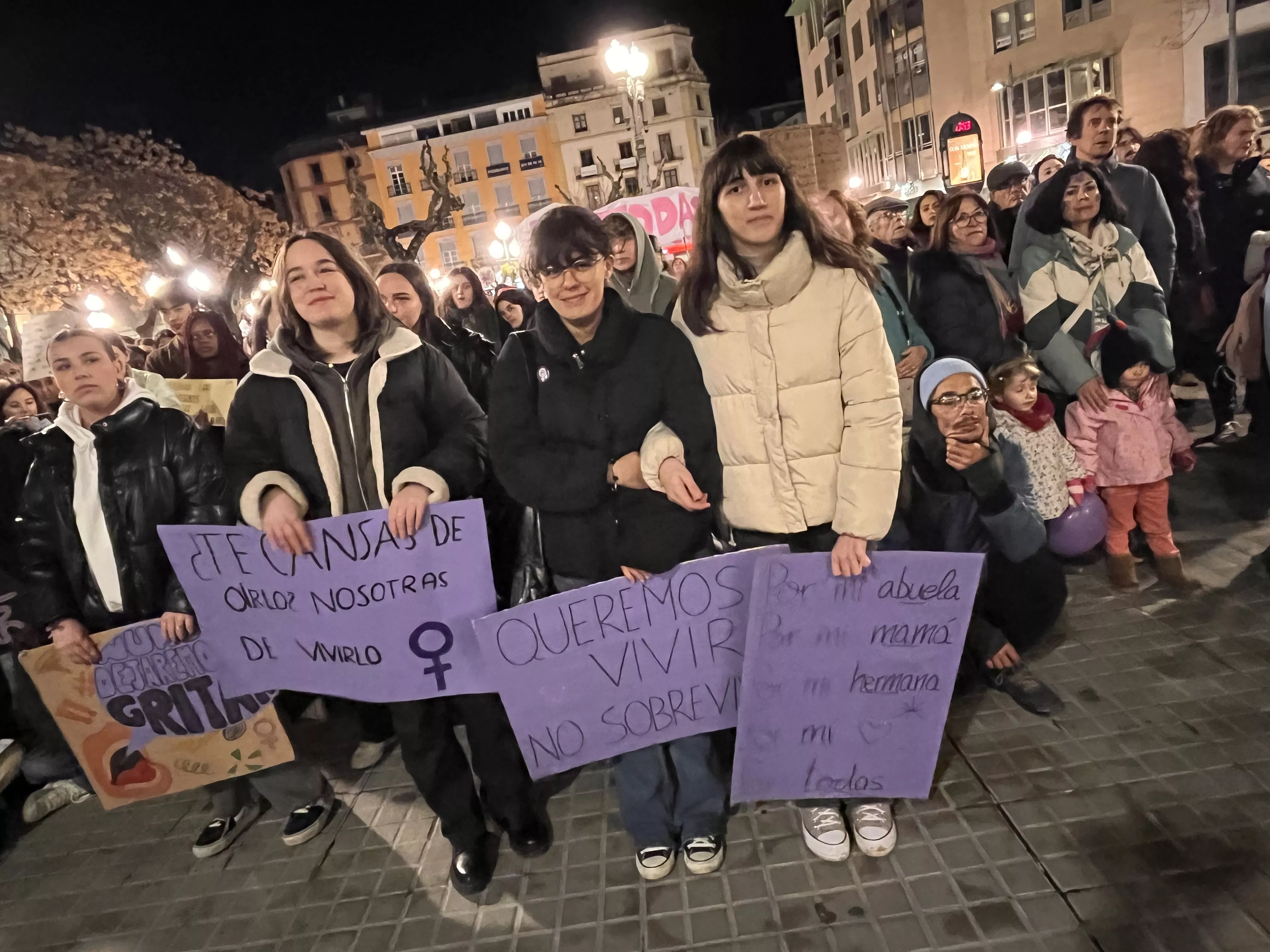 Manifestación del 8M 2024 celebrada en Huesca. Foto Mercedes Manterola