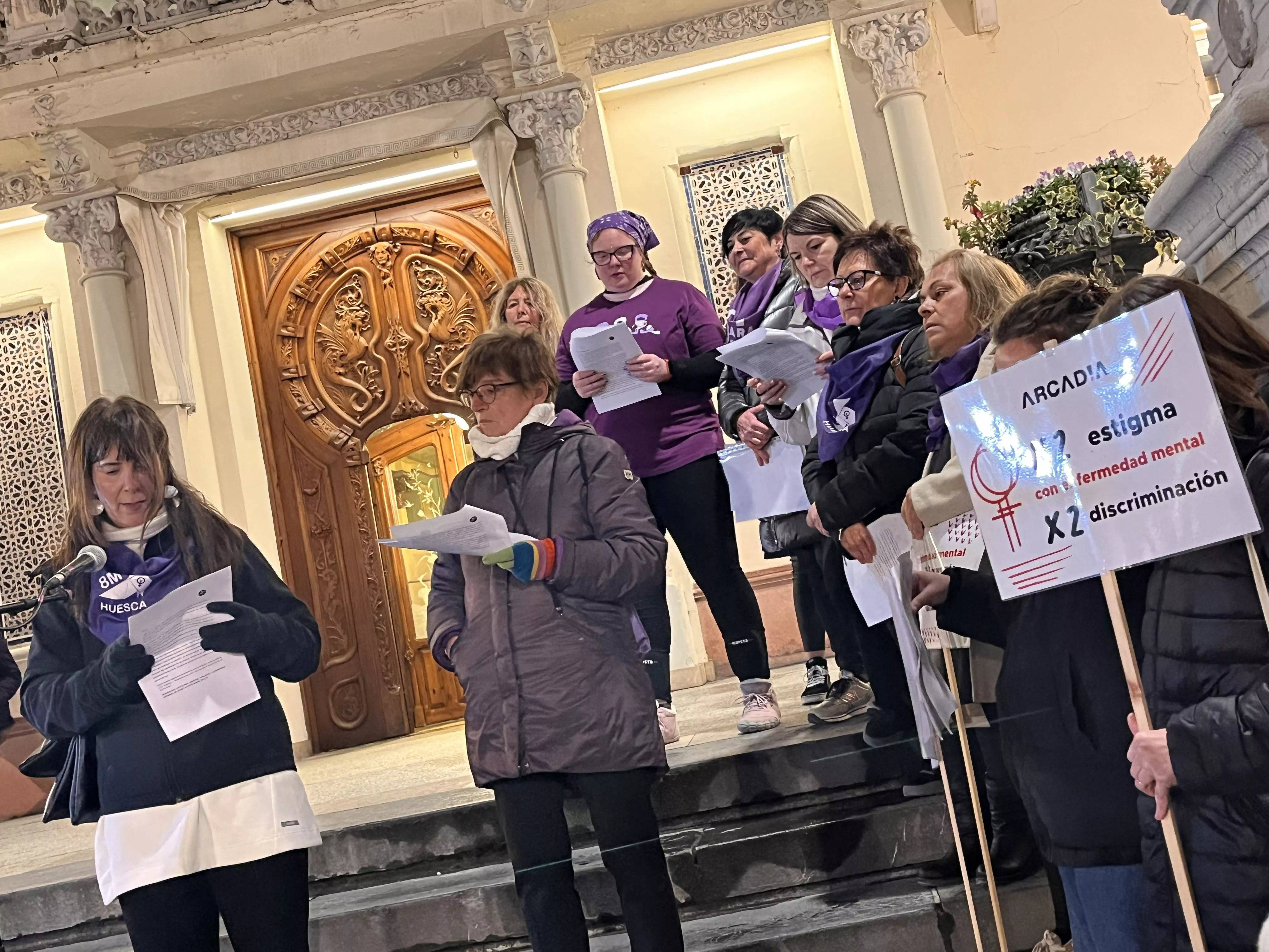 Manifestación del 8M 2024 celebrada en Huesca. Foto Mercedes Manterola