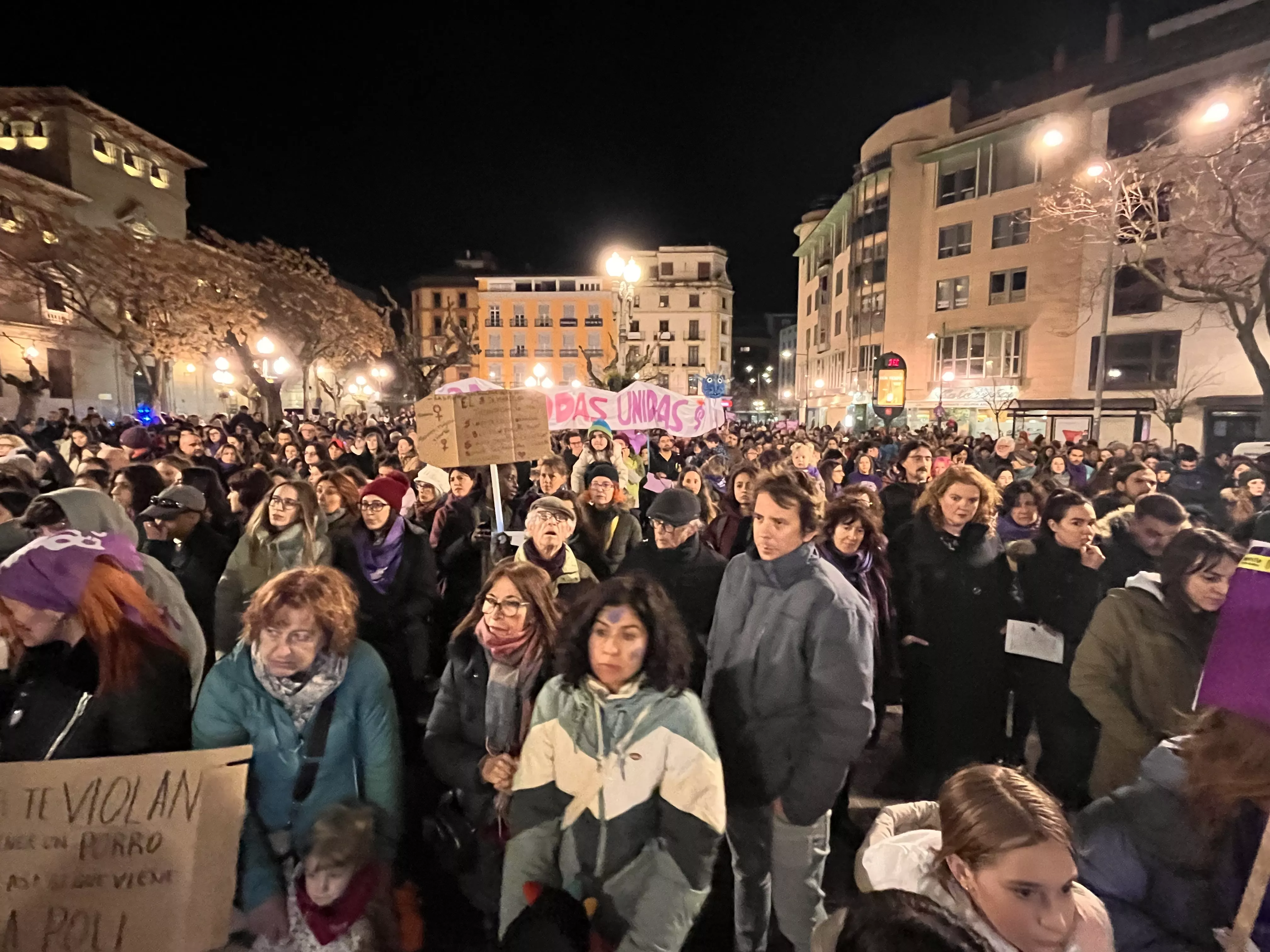 Manifestación del 8M 2024 celebrada en Huesca. Foto Mercedes Manterola