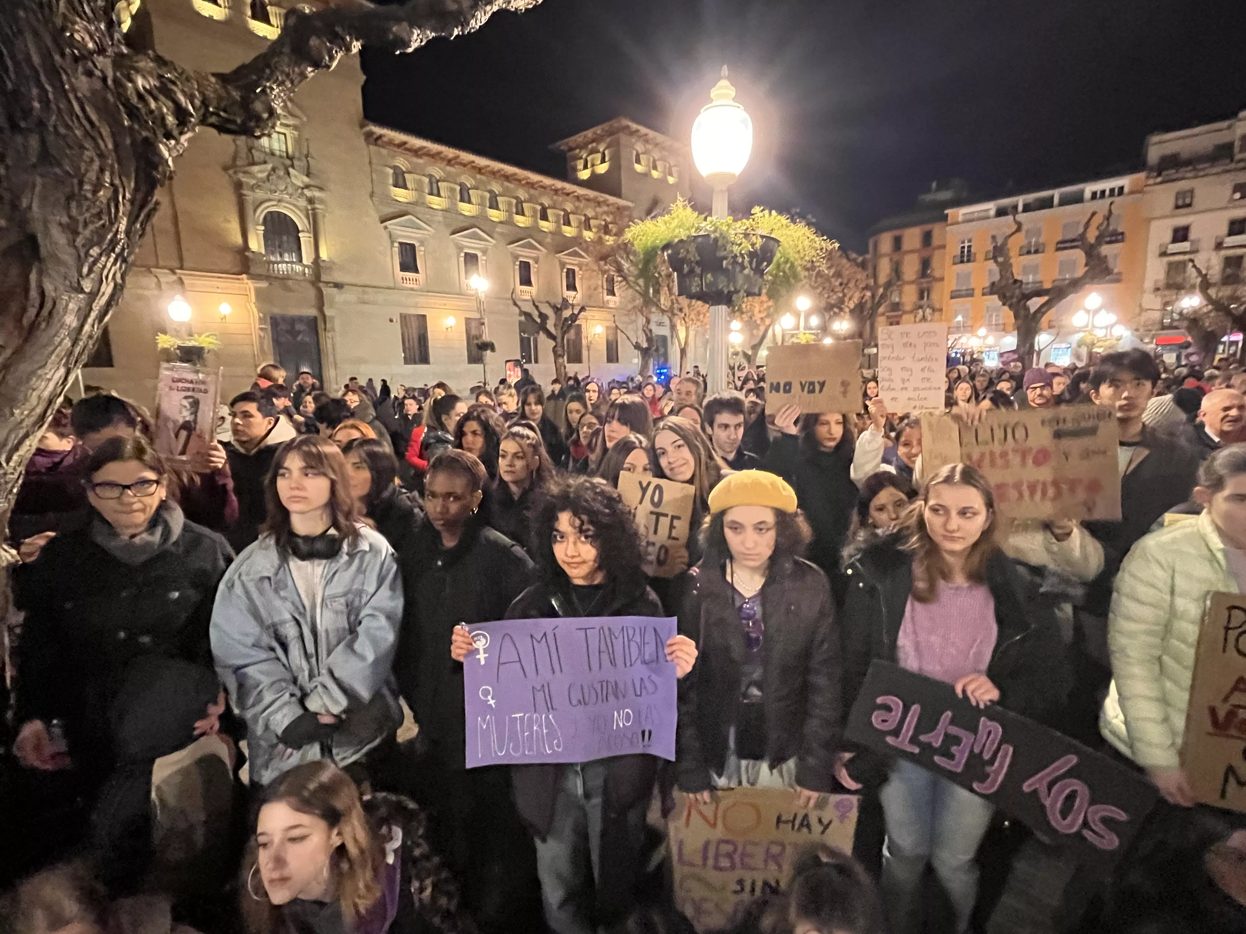 Manifestación del 8M 2024 celebrada en Huesca. Foto Mercedes Manterola