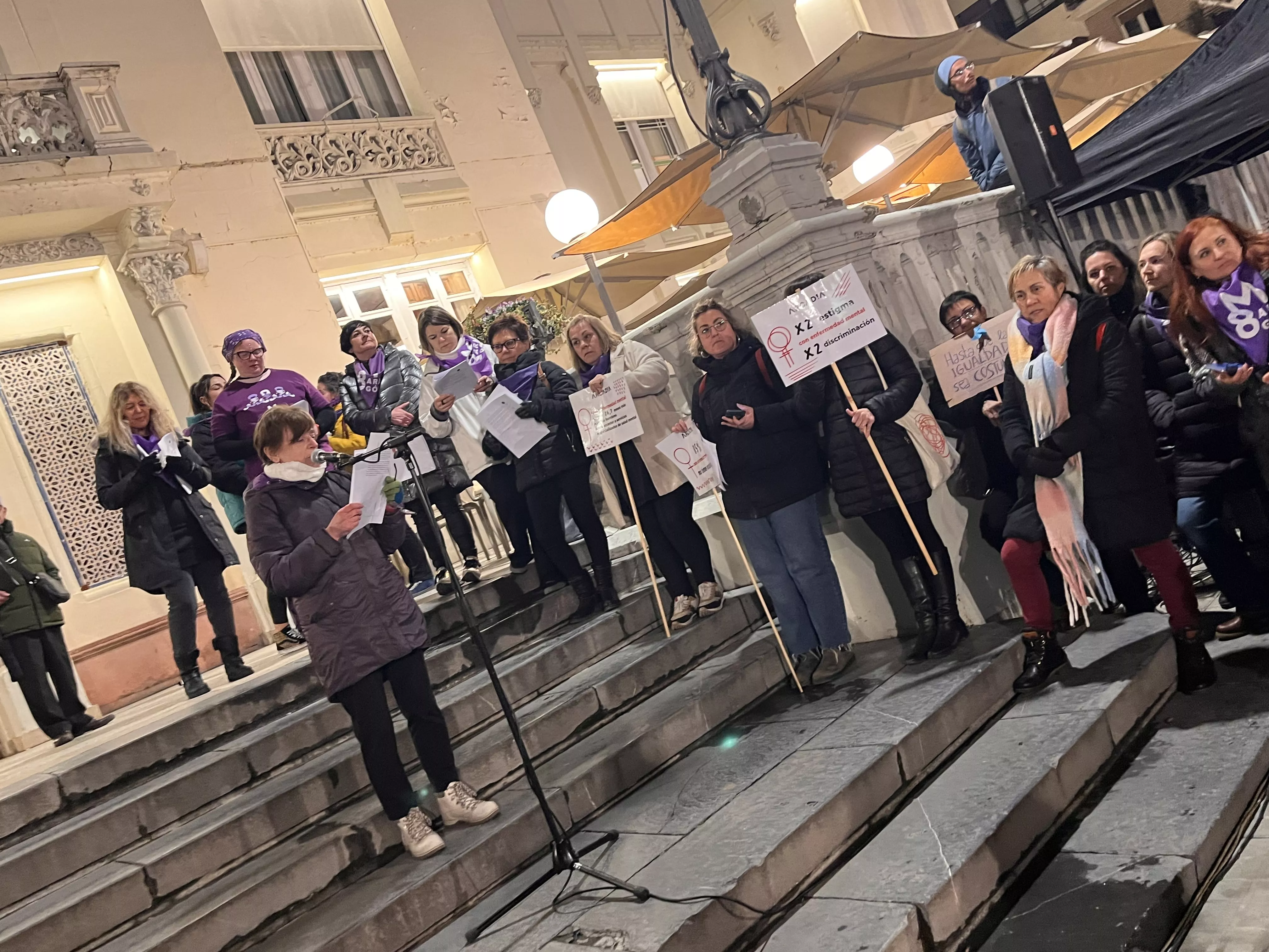 Manifestación del 8M 2024 celebrada en Huesca. Foto Mercedes Manterola