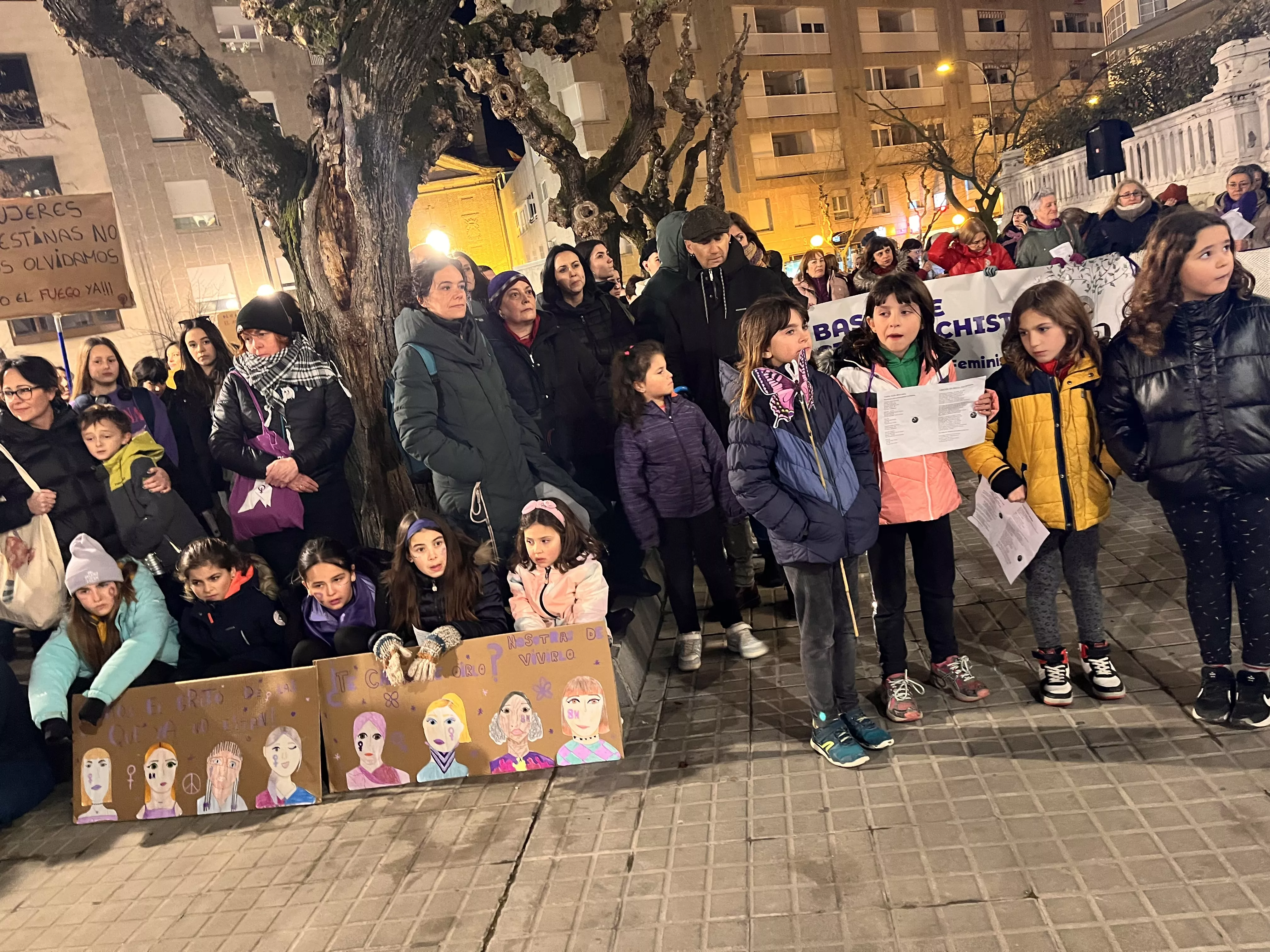 Manifestación del 8M 2024 celebrada en Huesca. Foto Mercedes Manterola