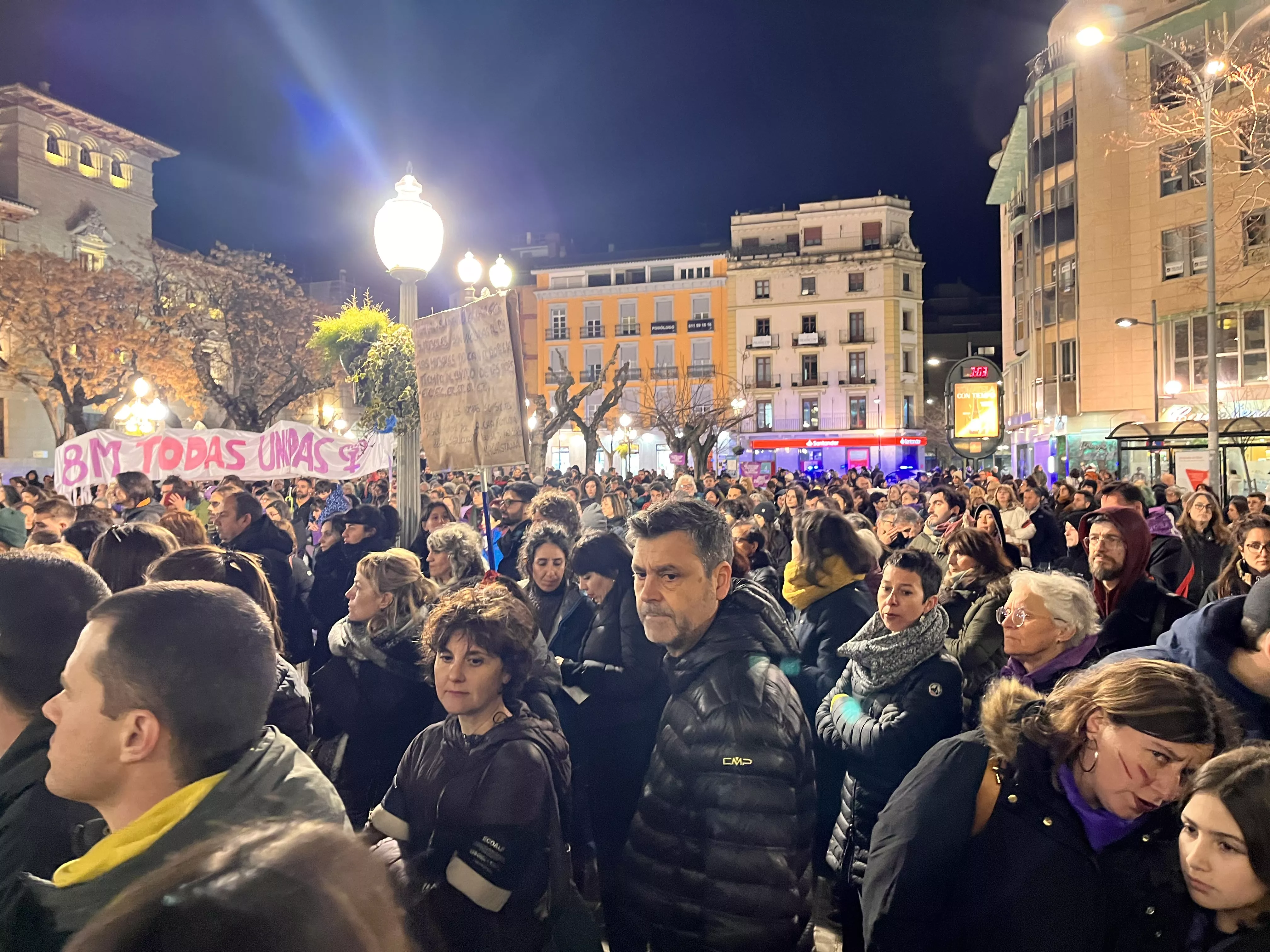 Manifestación del 8M 2024 celebrada en Huesca. Foto Mercedes Manterola