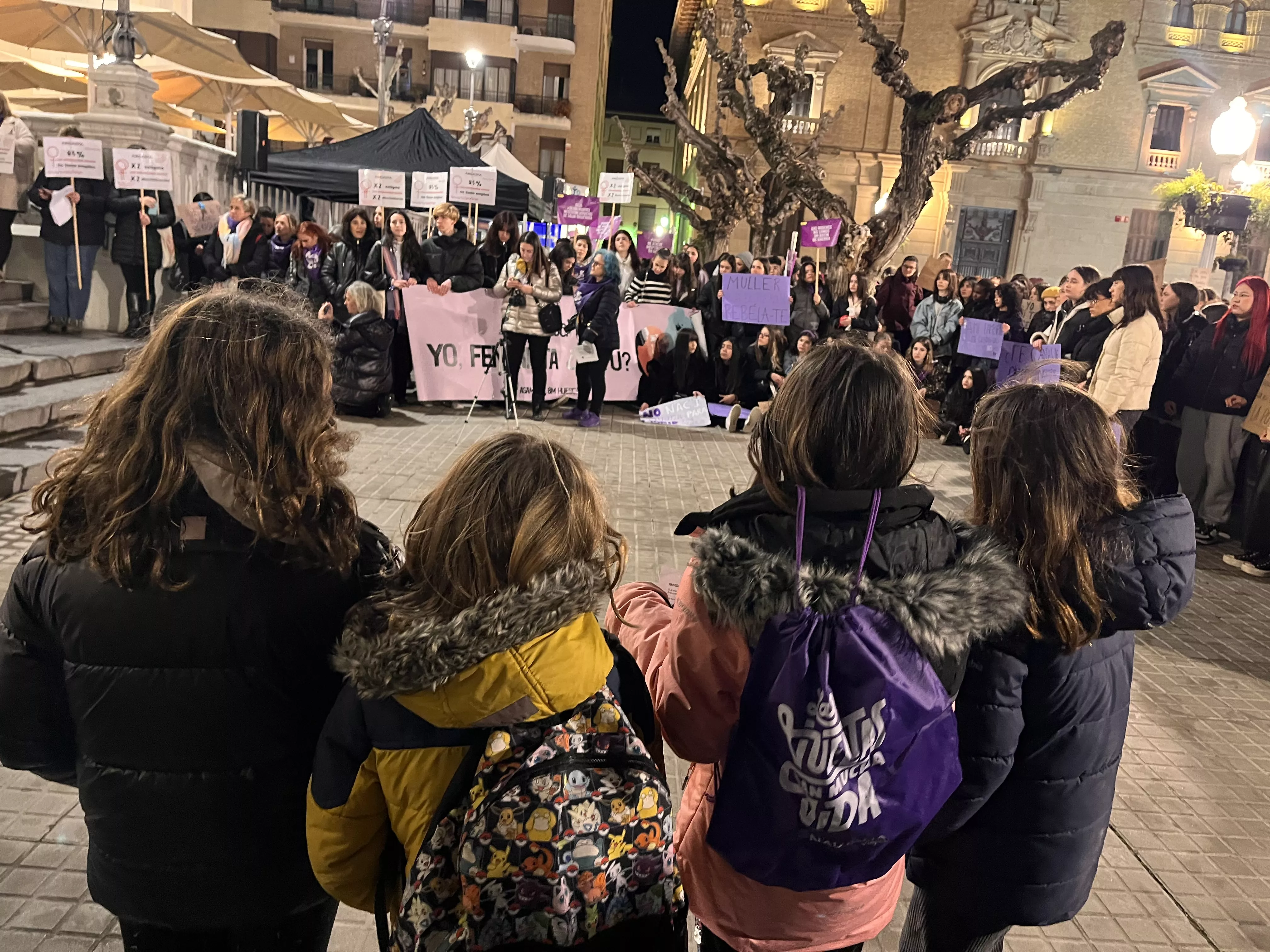 Manifestación del 8M 2024 celebrada en Huesca. Foto Mercedes Manterola