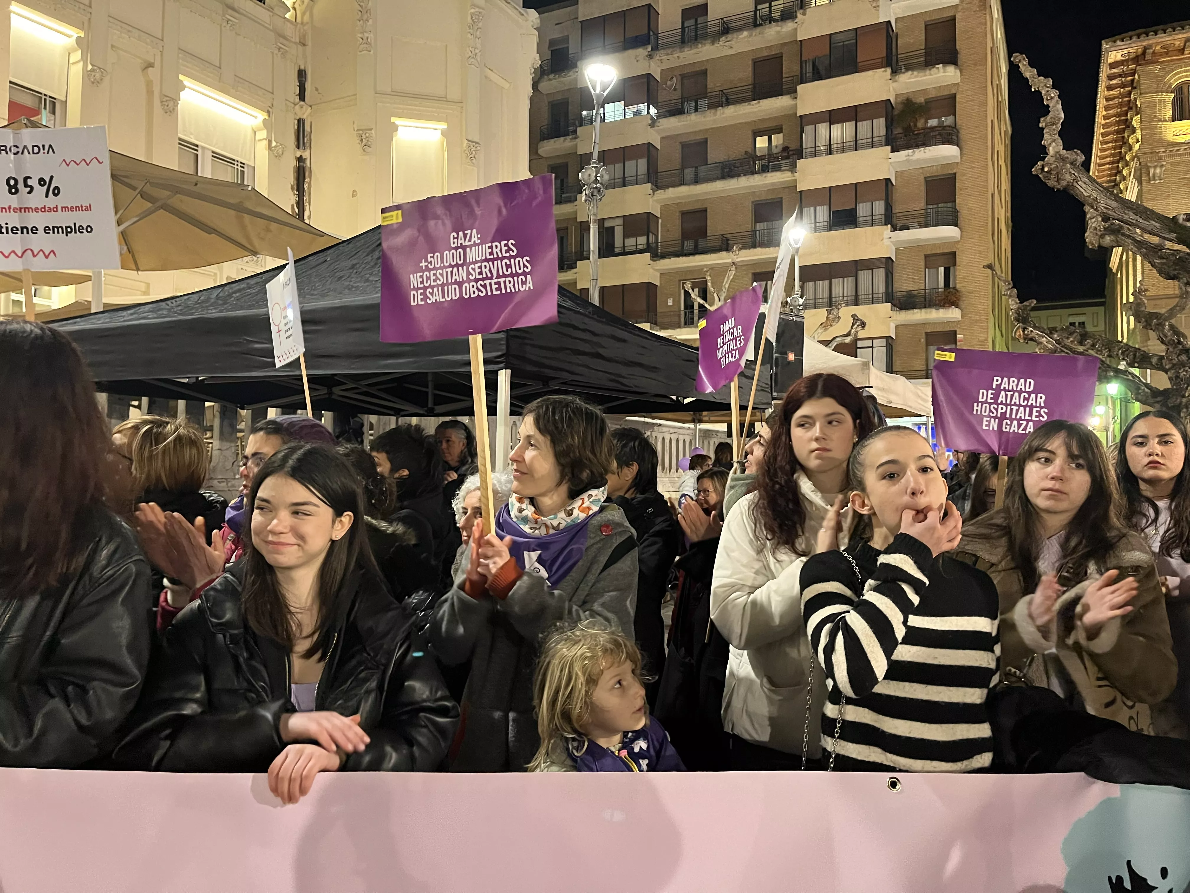 Manifestación del 8M 2024 celebrada en Huesca. Foto Mercedes Manterola