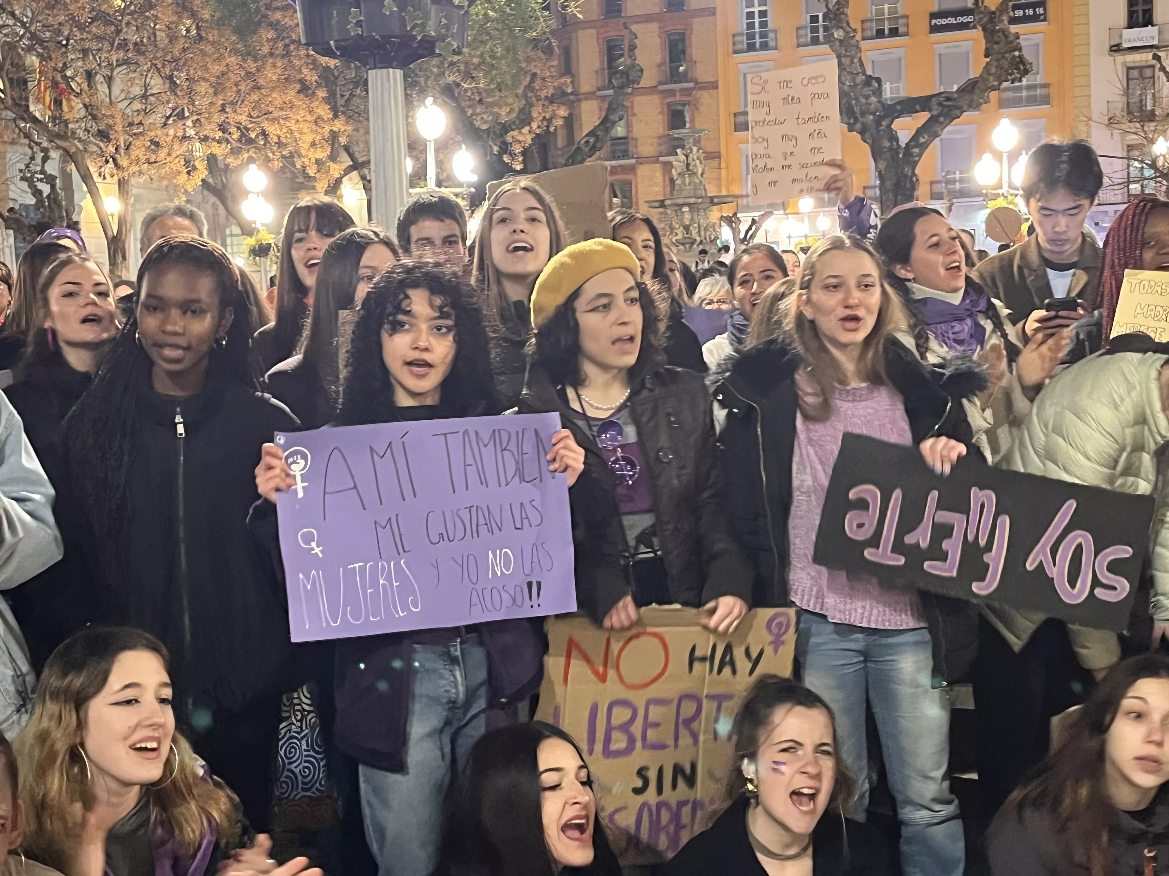 Manifestación del 8M 2024 celebrada en Huesca. Foto Mercedes Manterola