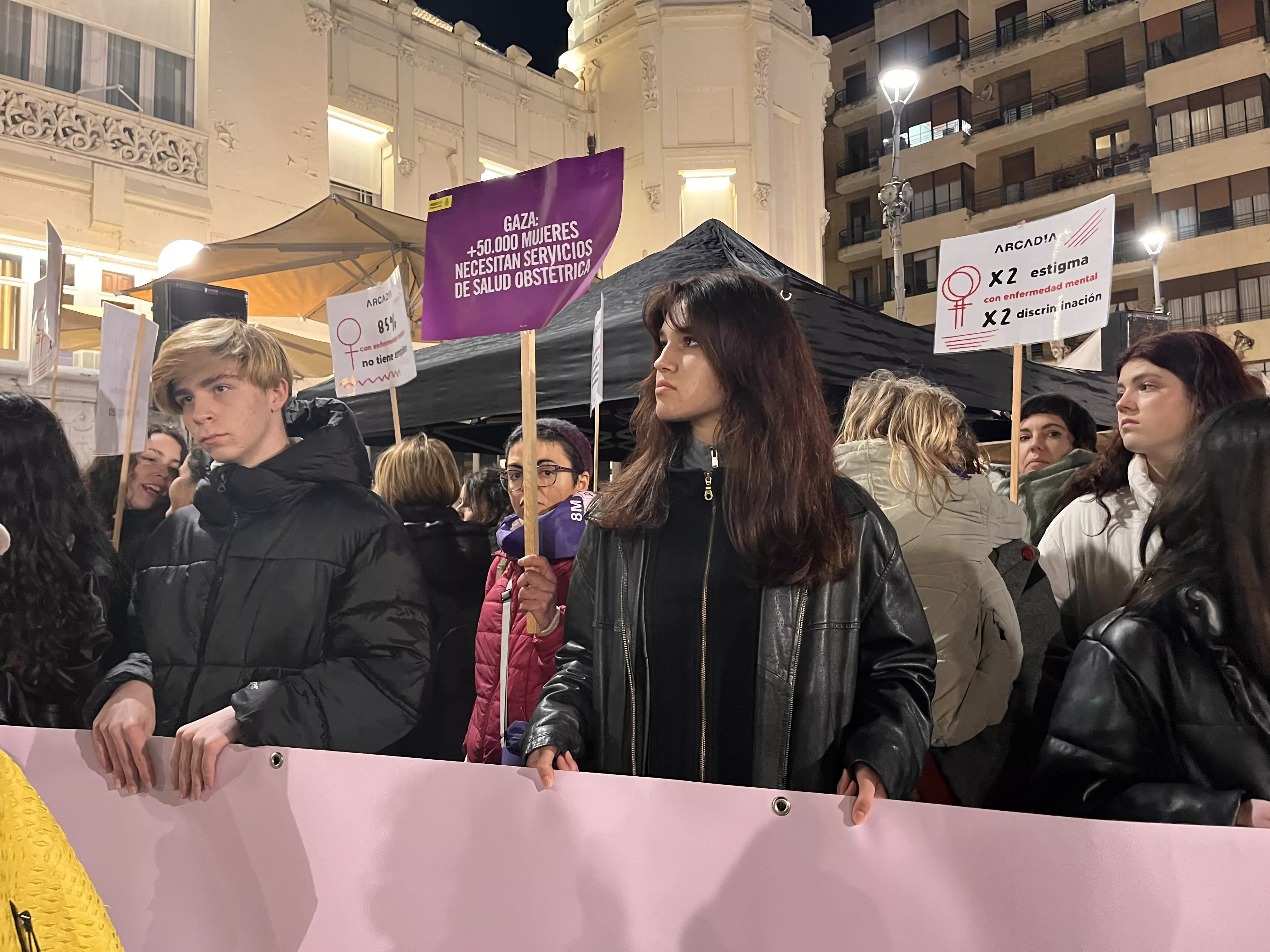 Manifestación del 8M 2024 celebrada en Huesca. Foto Mercedes Manterola