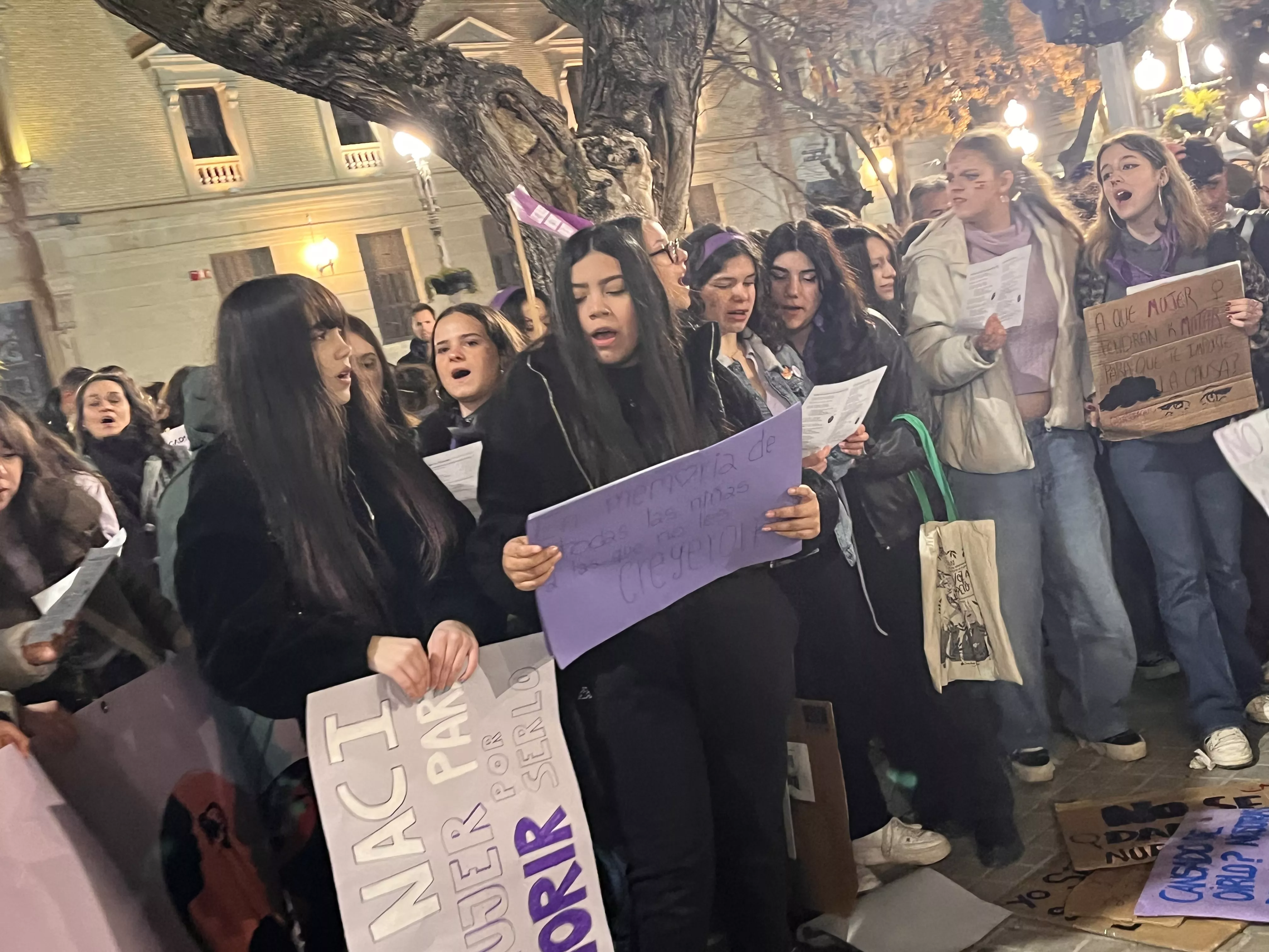 Manifestación del 8M 2024 celebrada en Huesca. Foto Mercedes Manterola