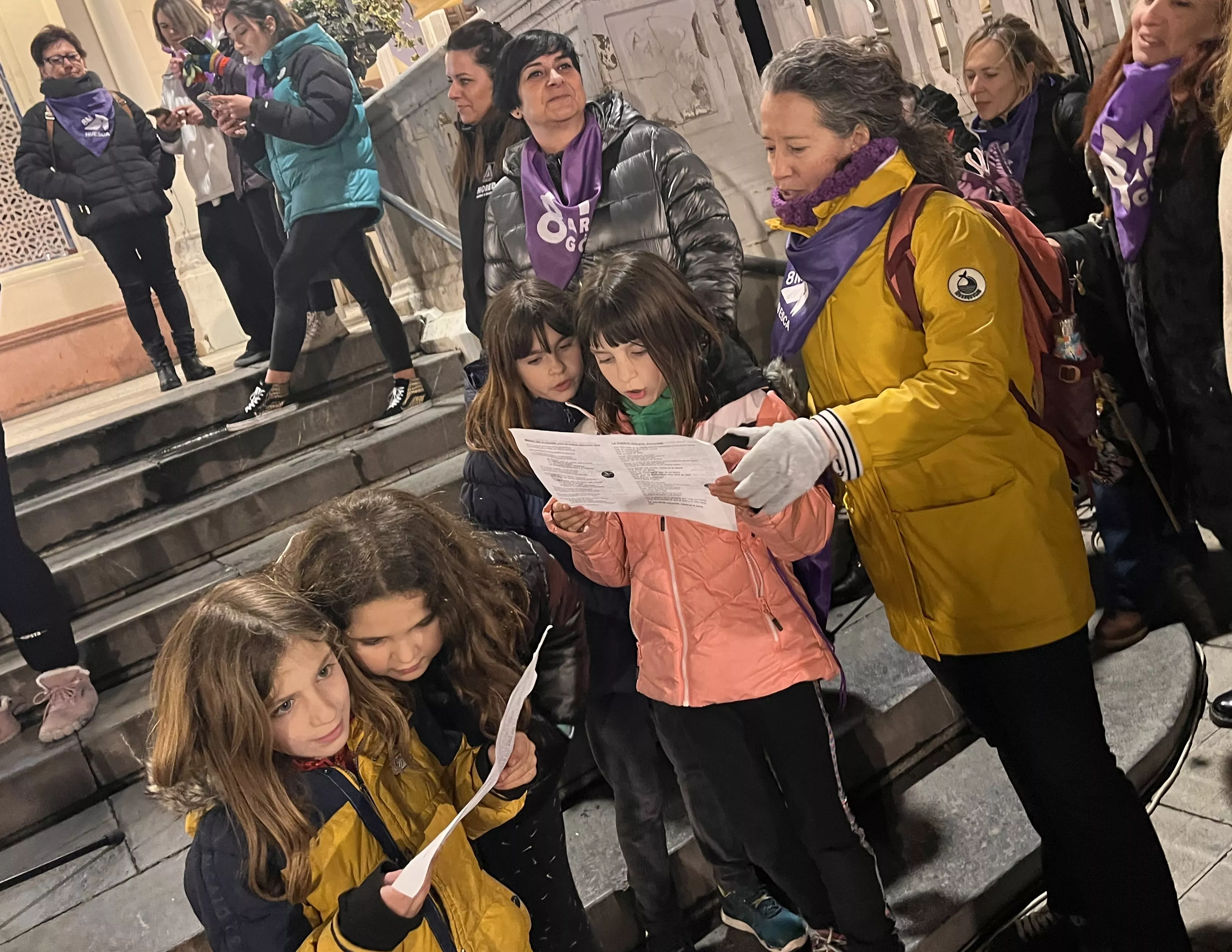 Manifestación del 8M 2024 celebrada en Huesca. Foto Mercedes Manterola