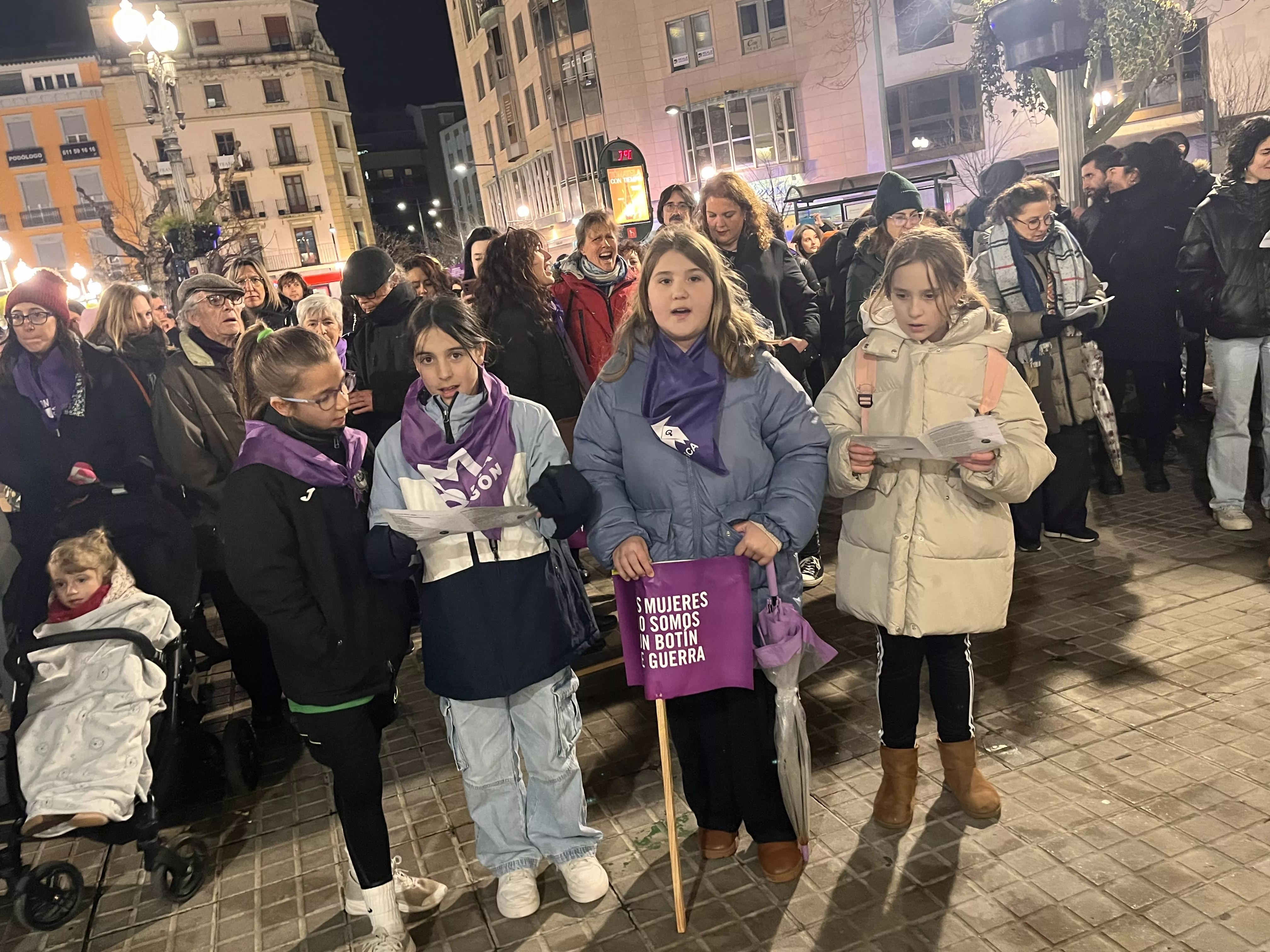 Manifestación del 8M 2024 celebrada en Huesca. Foto Mercedes Manterola