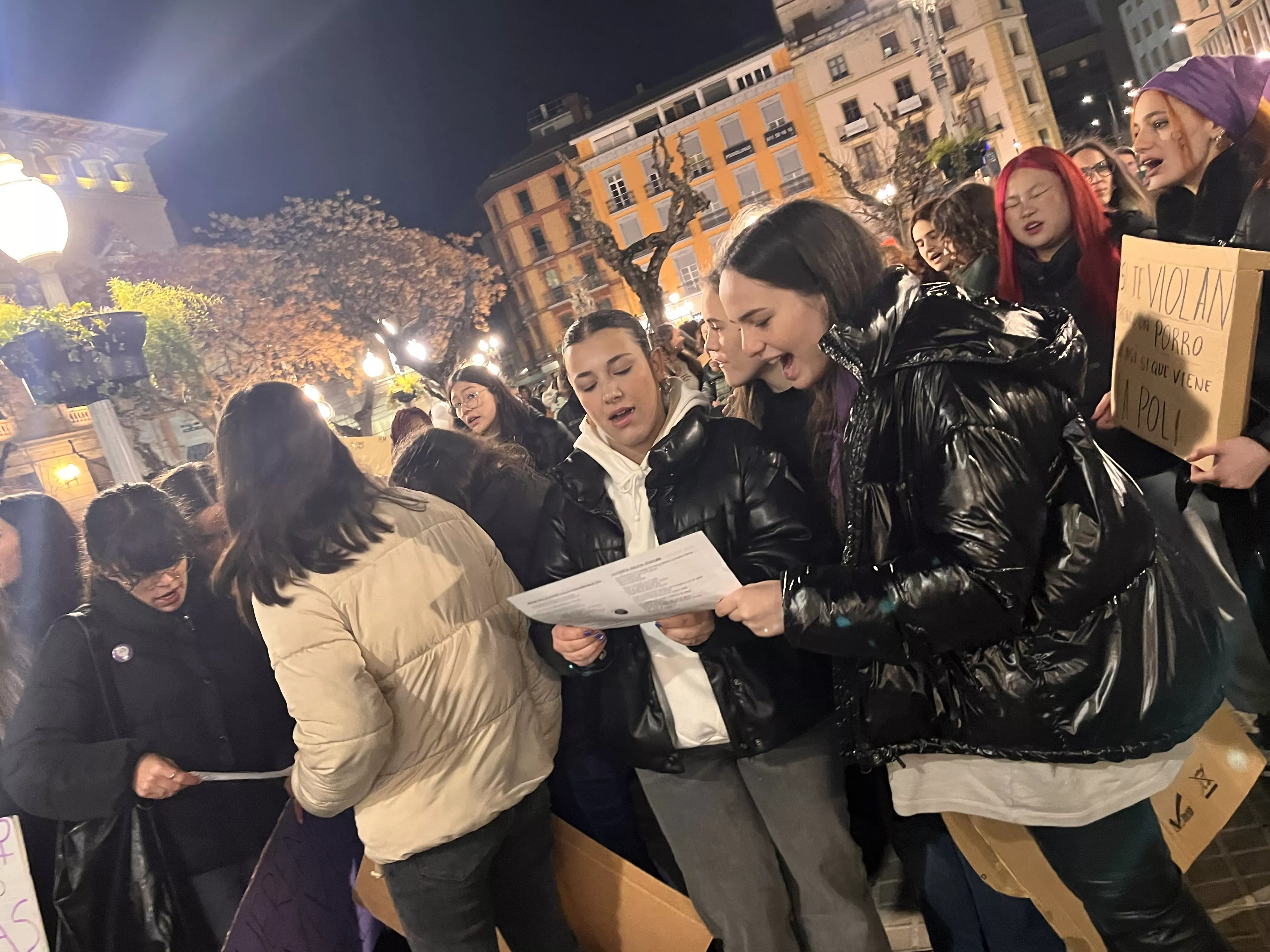 Manifestación del 8M 2024 celebrada en Huesca. Foto Mercedes Manterola