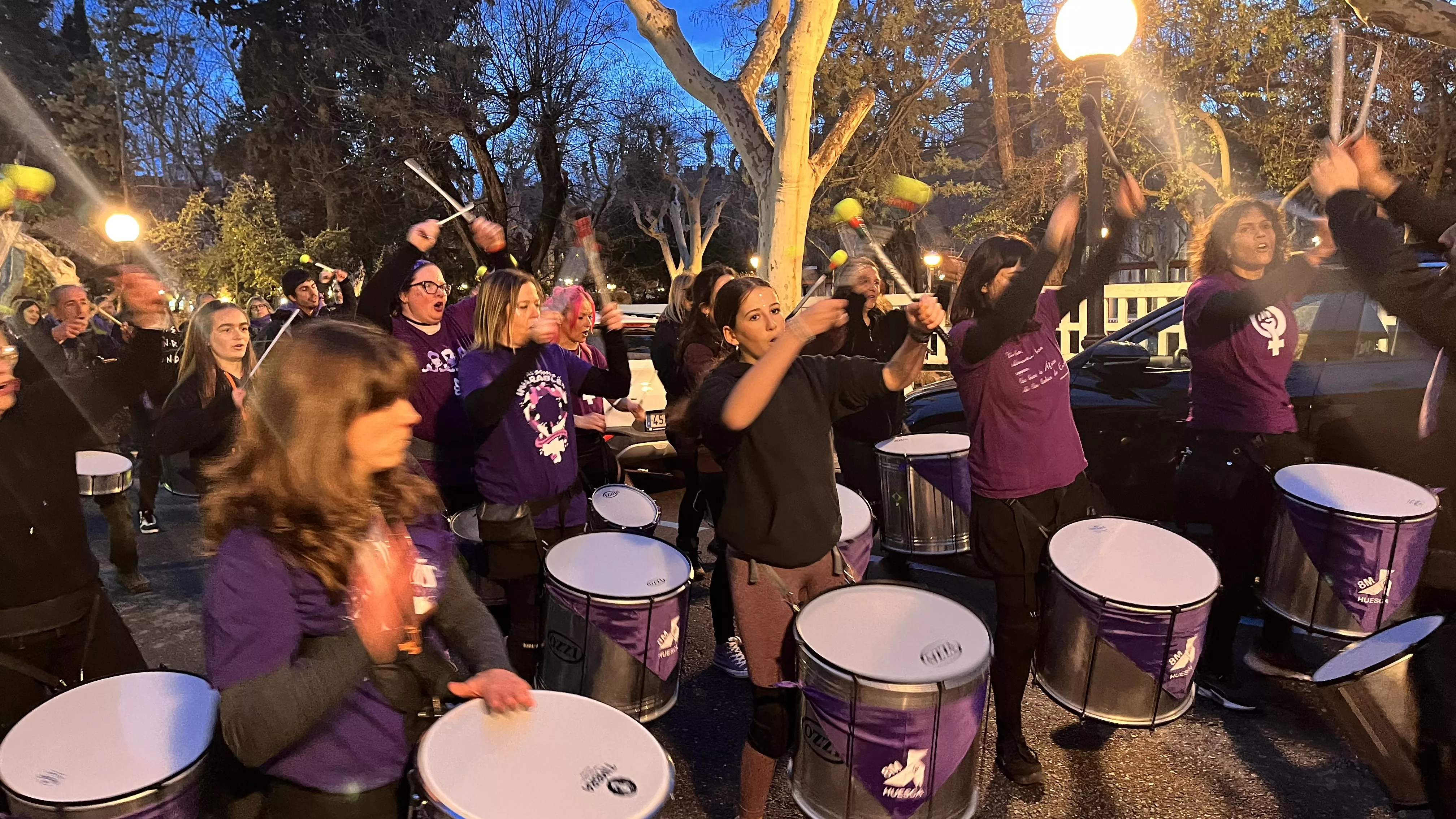 Manifestación del 8M 2024 celebrada en Huesca. Foto Mercedes Manterola