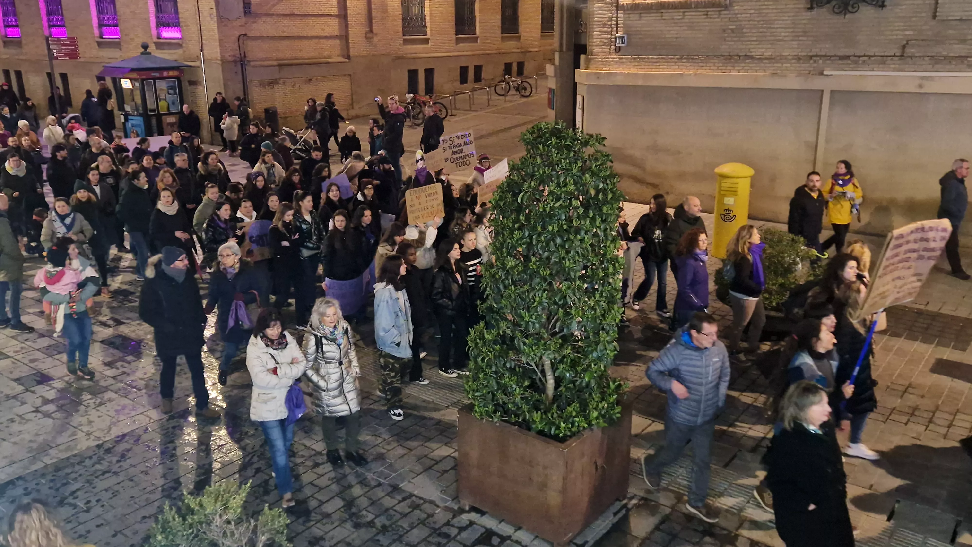 Manifestación del 8M 2024 celebrada en Huesca.