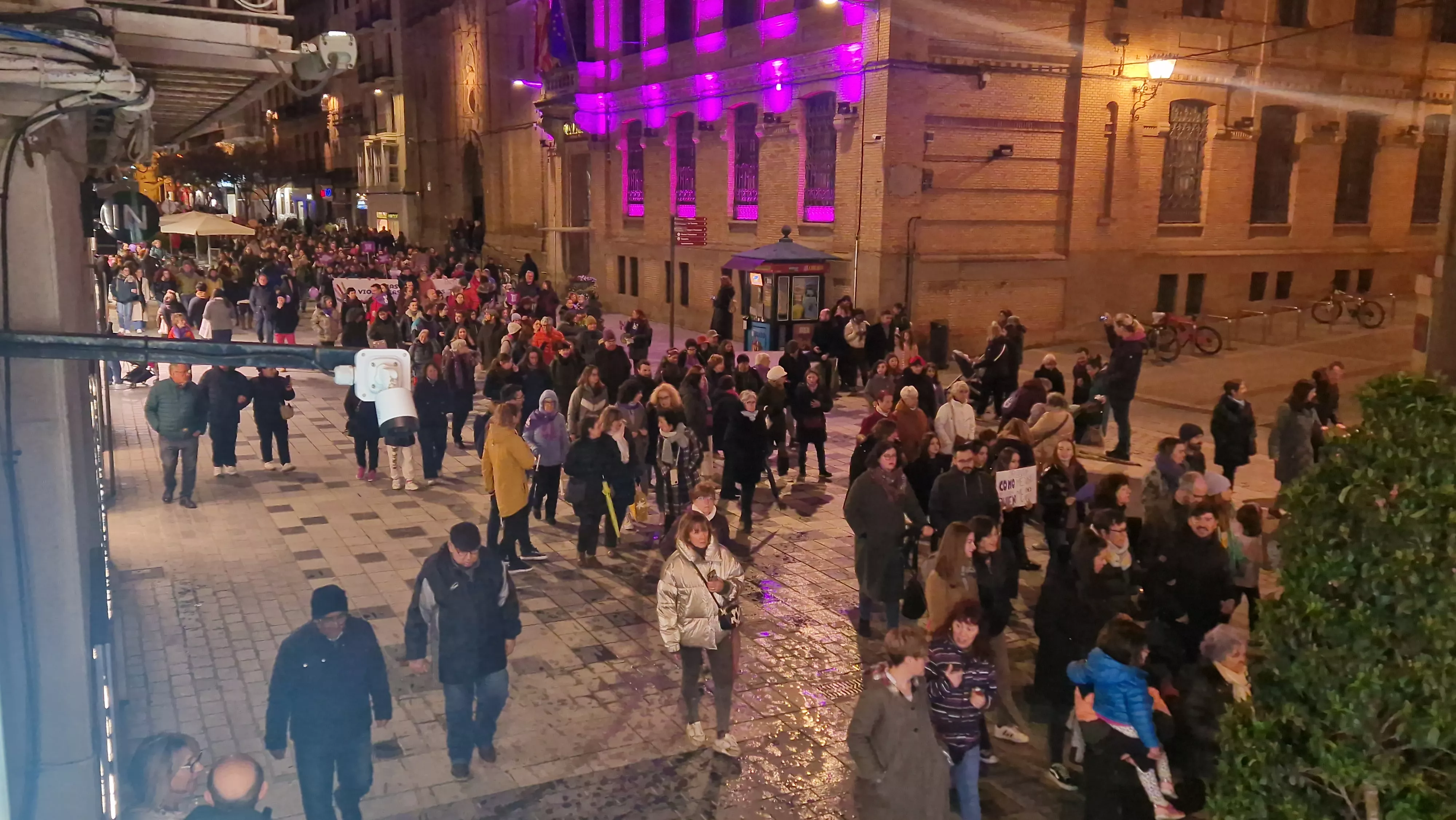 Manifestación del 8M 2024 celebrada en Huesca.