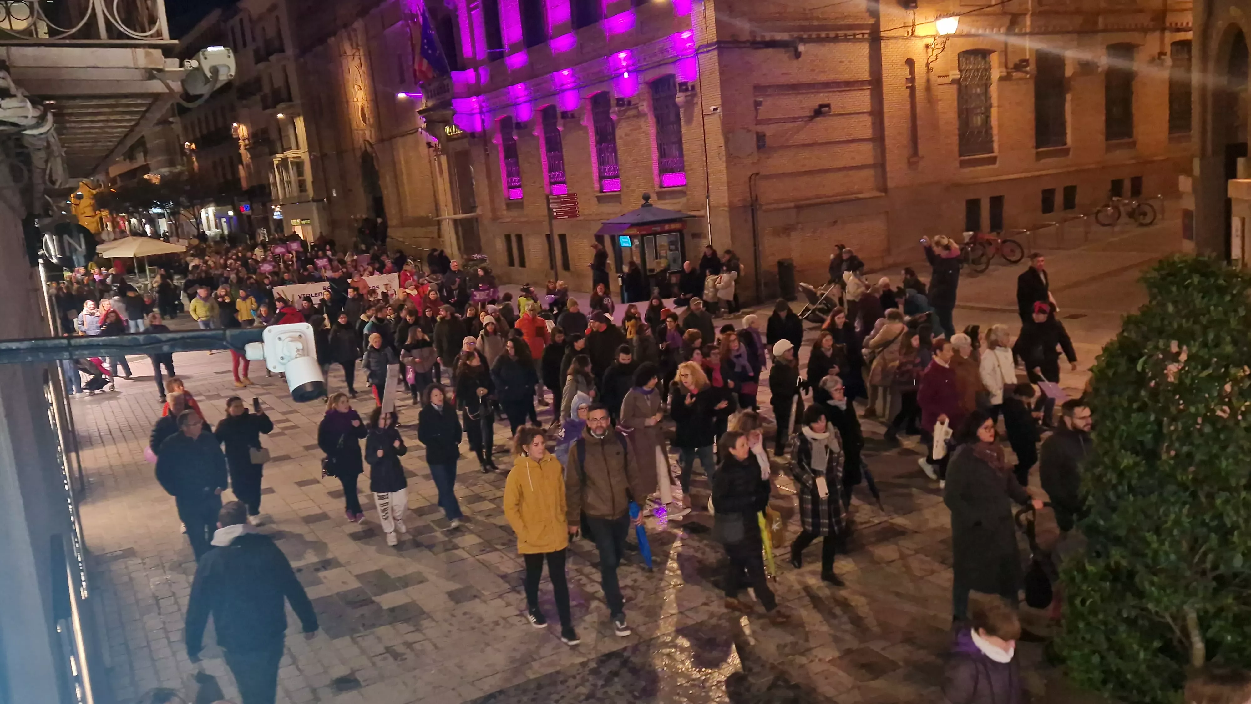 Manifestación del 8M 2024 celebrada en Huesca.